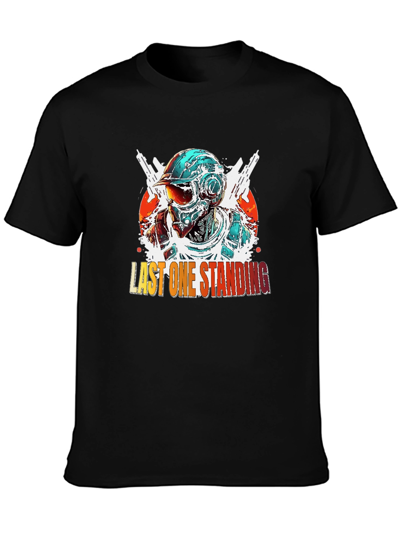 Last One Standing Graphic Tee - Cool Gaming Design