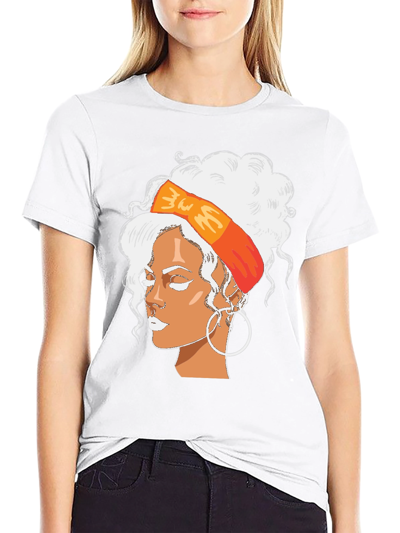 Rihanna Portrait Graphic T-Shirt - Trendy Black Tee