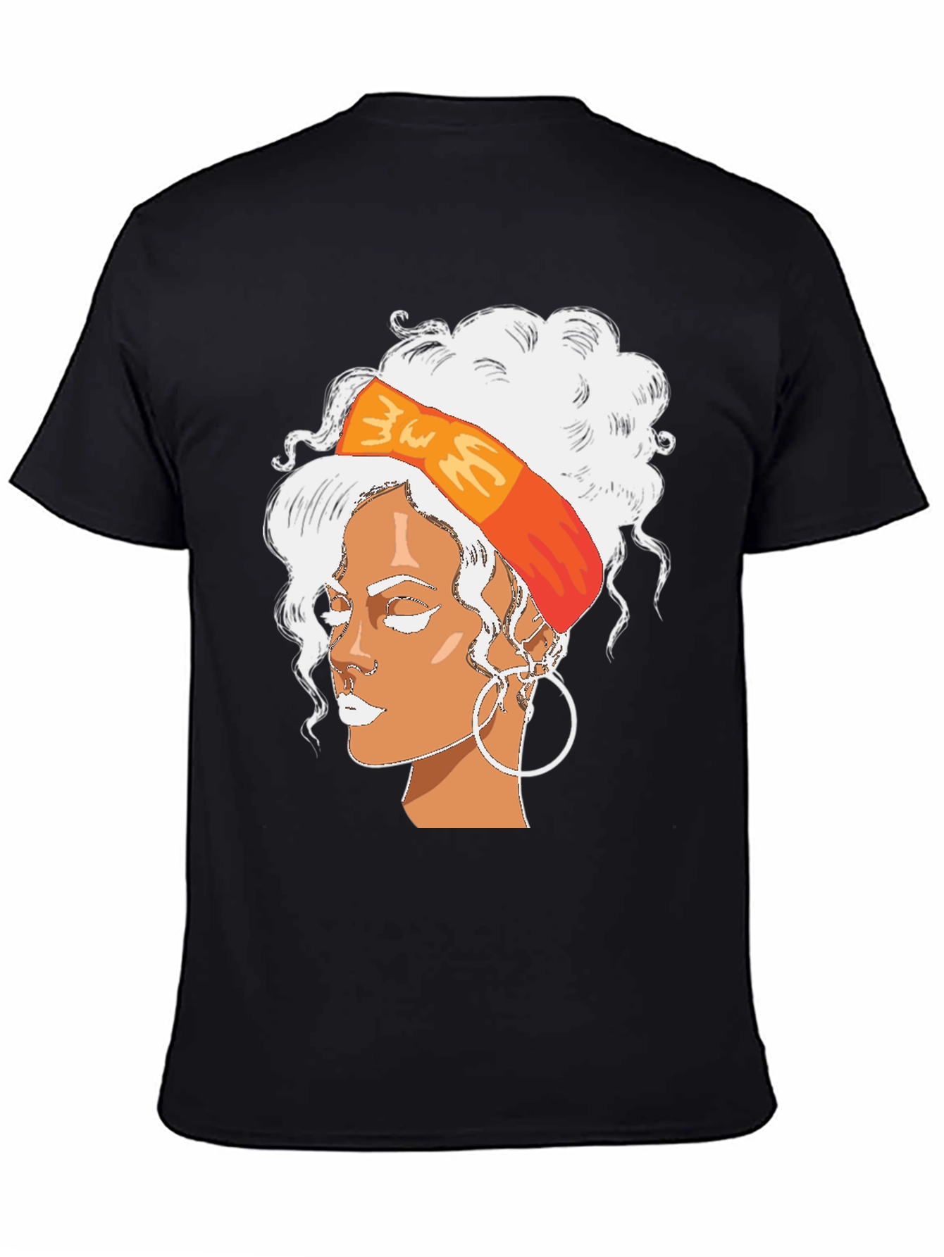 Rihanna Portrait Graphic T-Shirt - Trendy Black Tee