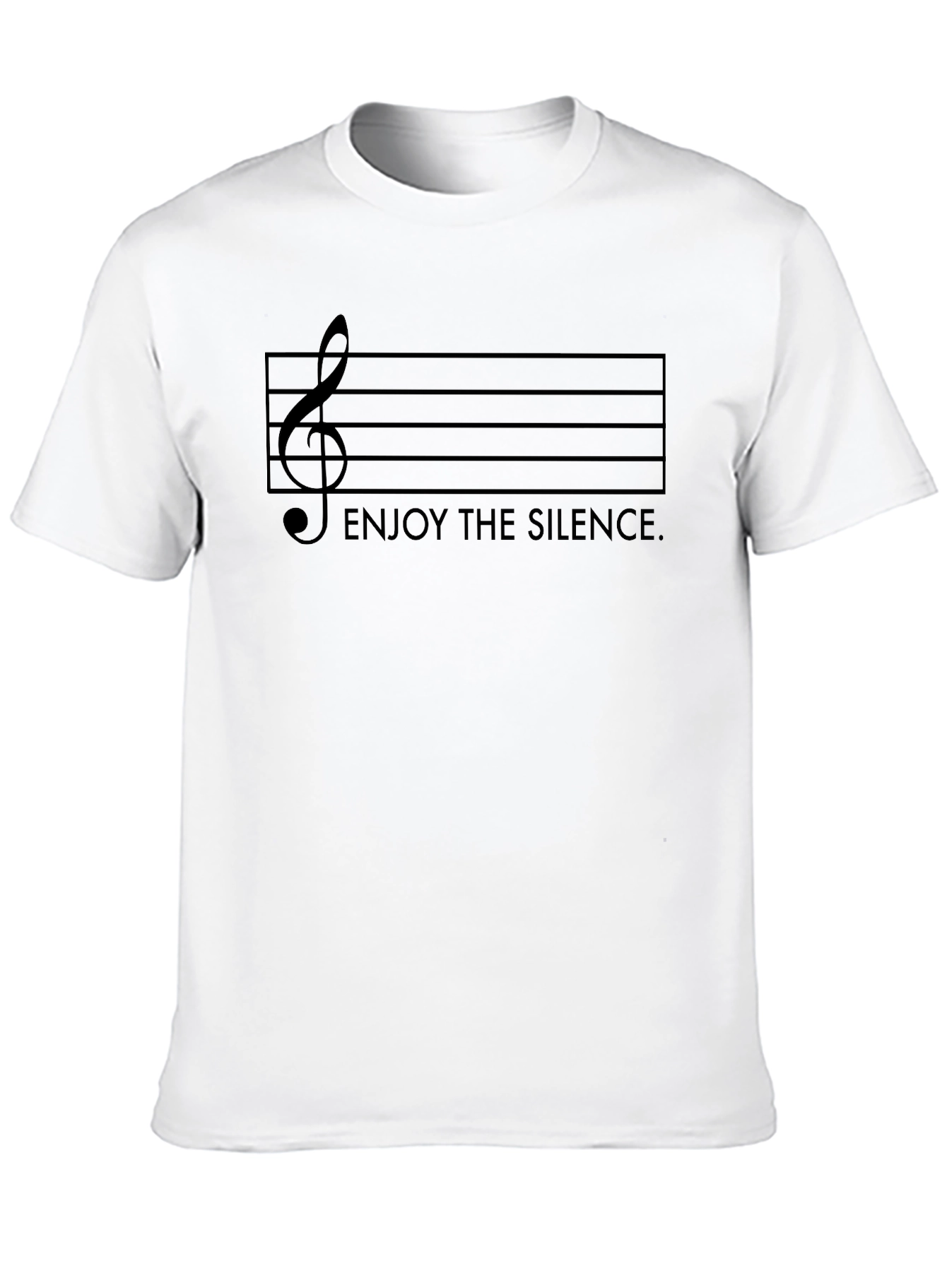 Enjoy the Silence Music T-Shirt - Black