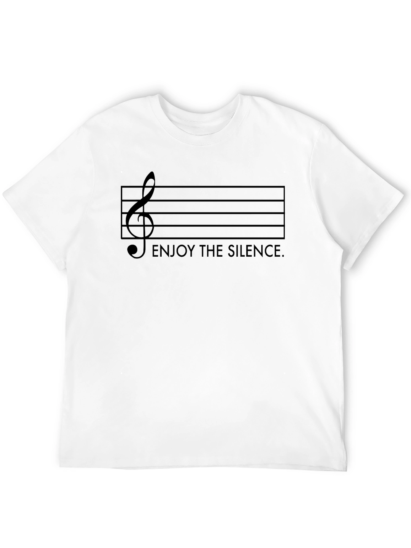 Enjoy the Silence Music T-Shirt - Black