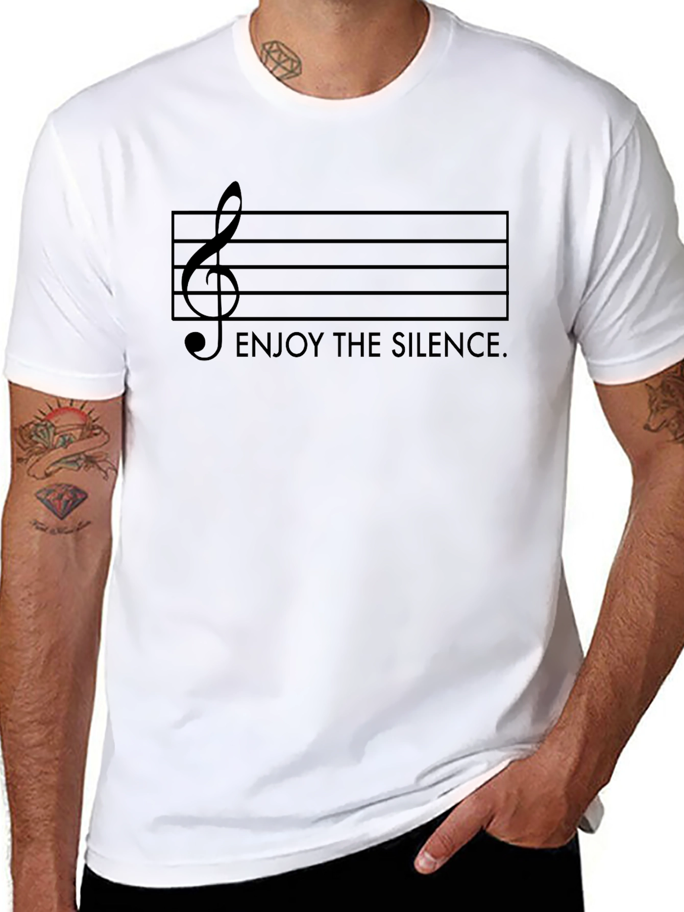 Enjoy the Silence Music T-Shirt - Black