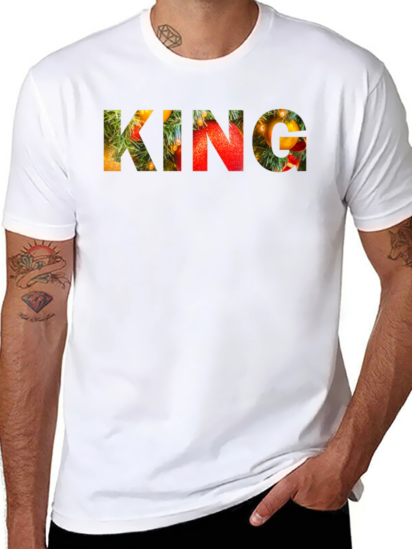 Festive KING Graphic Tee - Holiday Edition