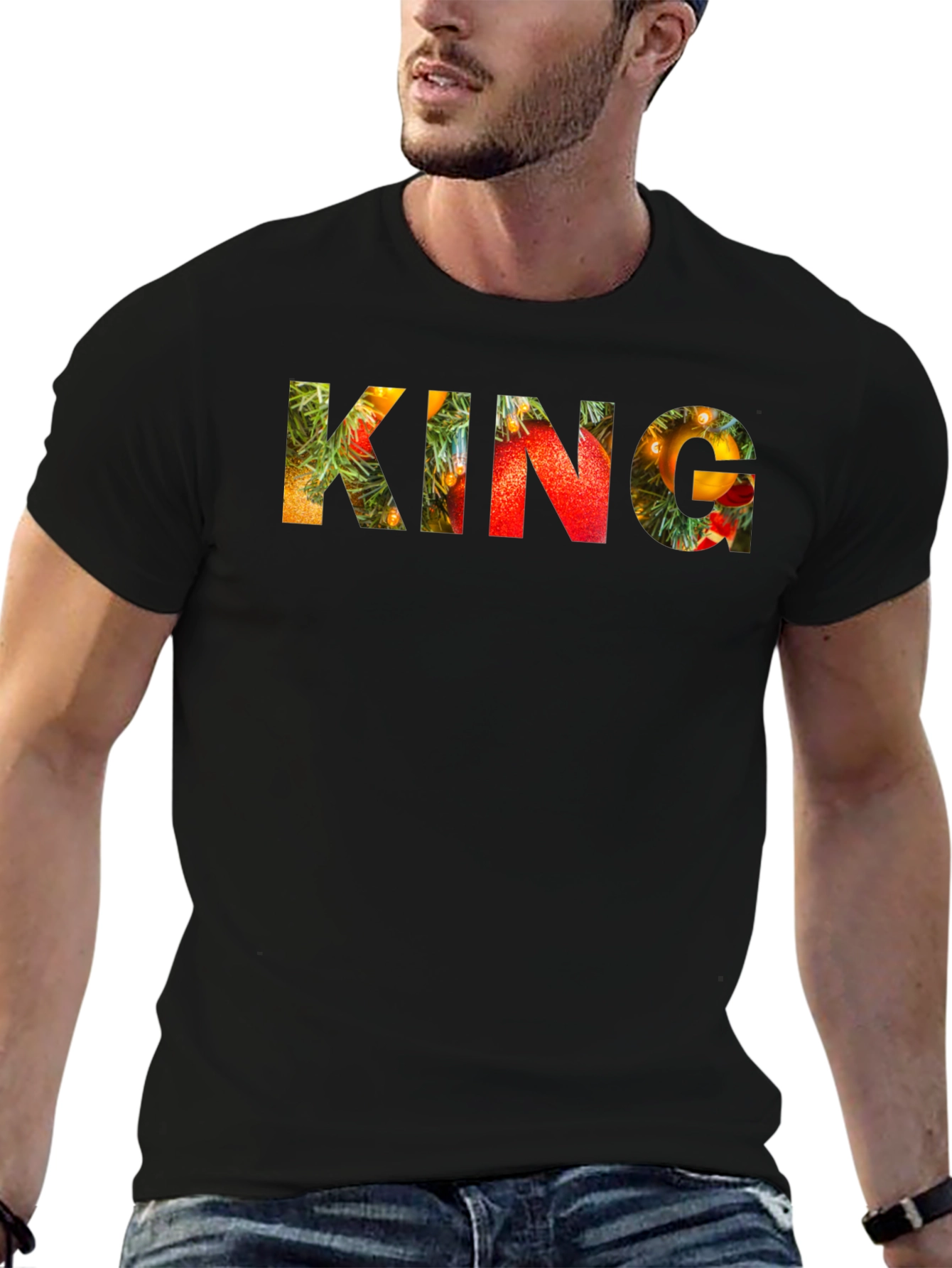 Festive KING Graphic Tee - Holiday Edition
