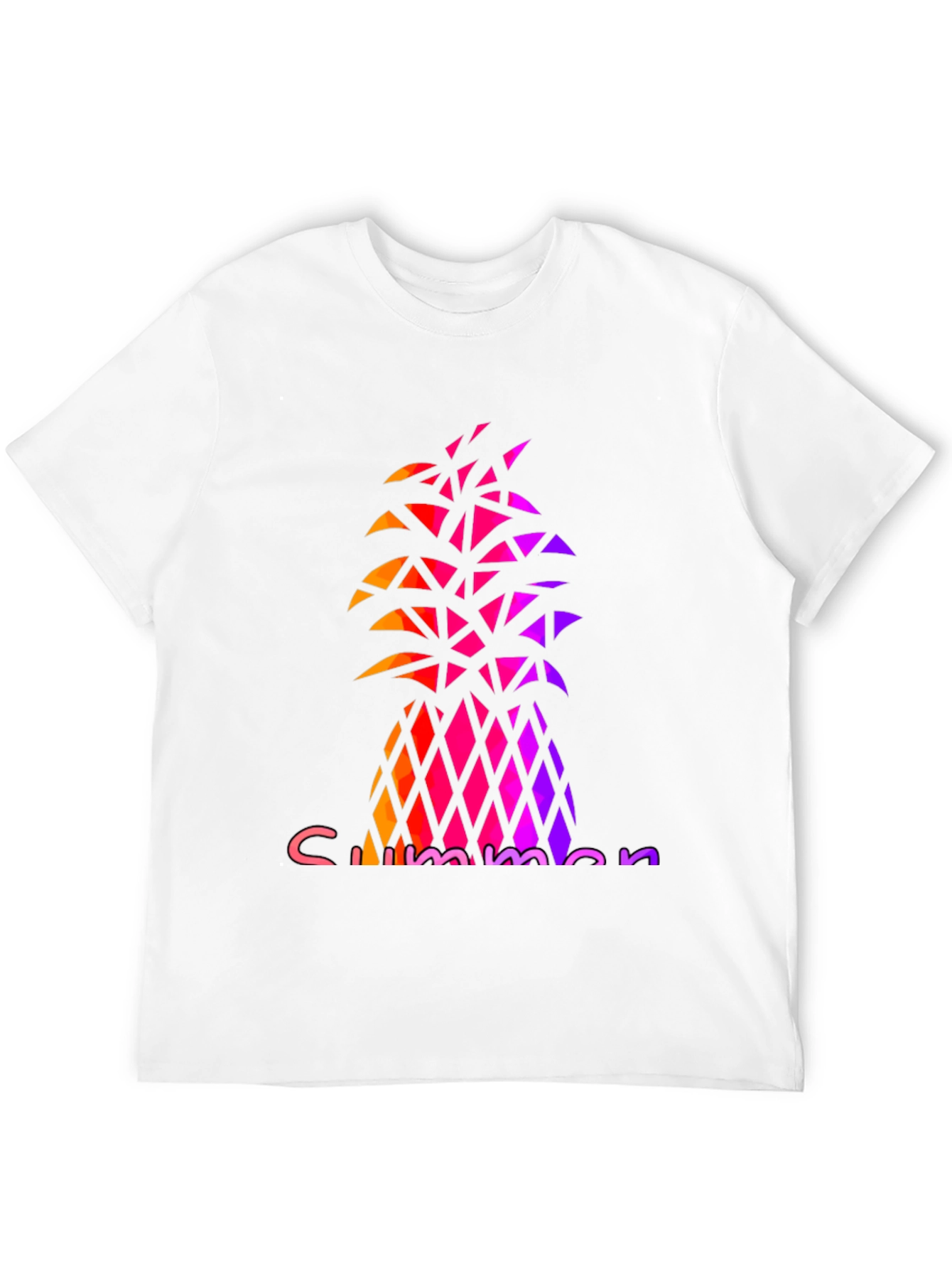 Summer Pineapple Graphic Tee - Stylish Black T-Shirt