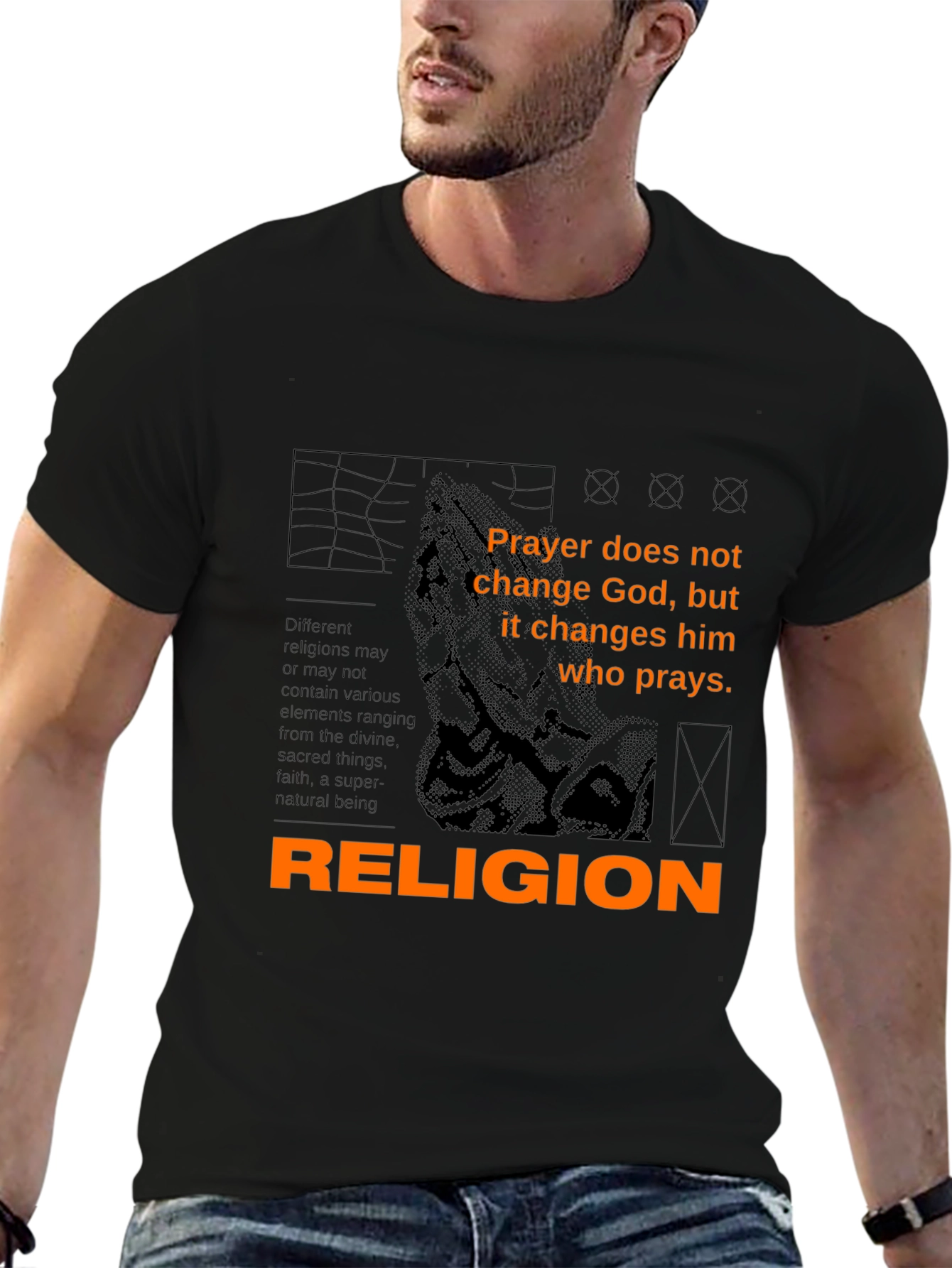 Religion Quote T-Shirt - Prayer Changes You