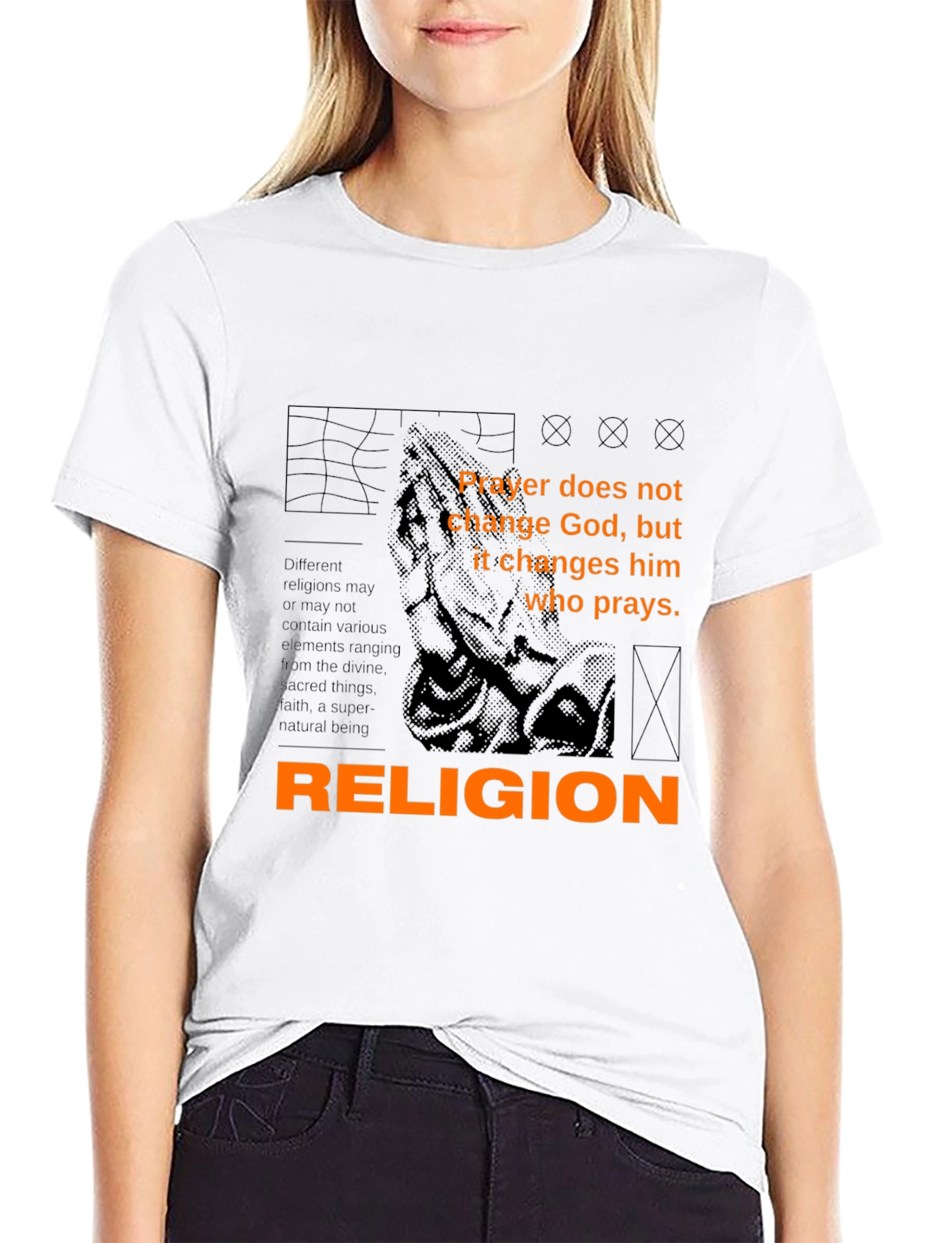 Religion Quote T-Shirt - Prayer Changes You