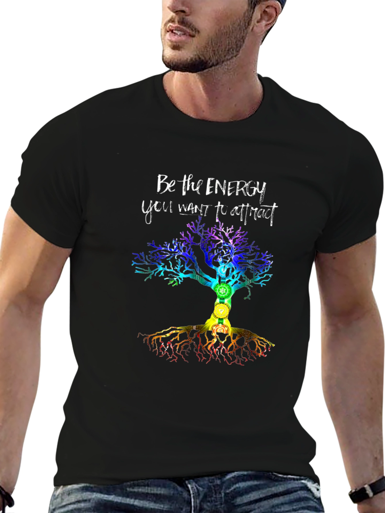 Energy Tree Chakra Graphic T-Shirt