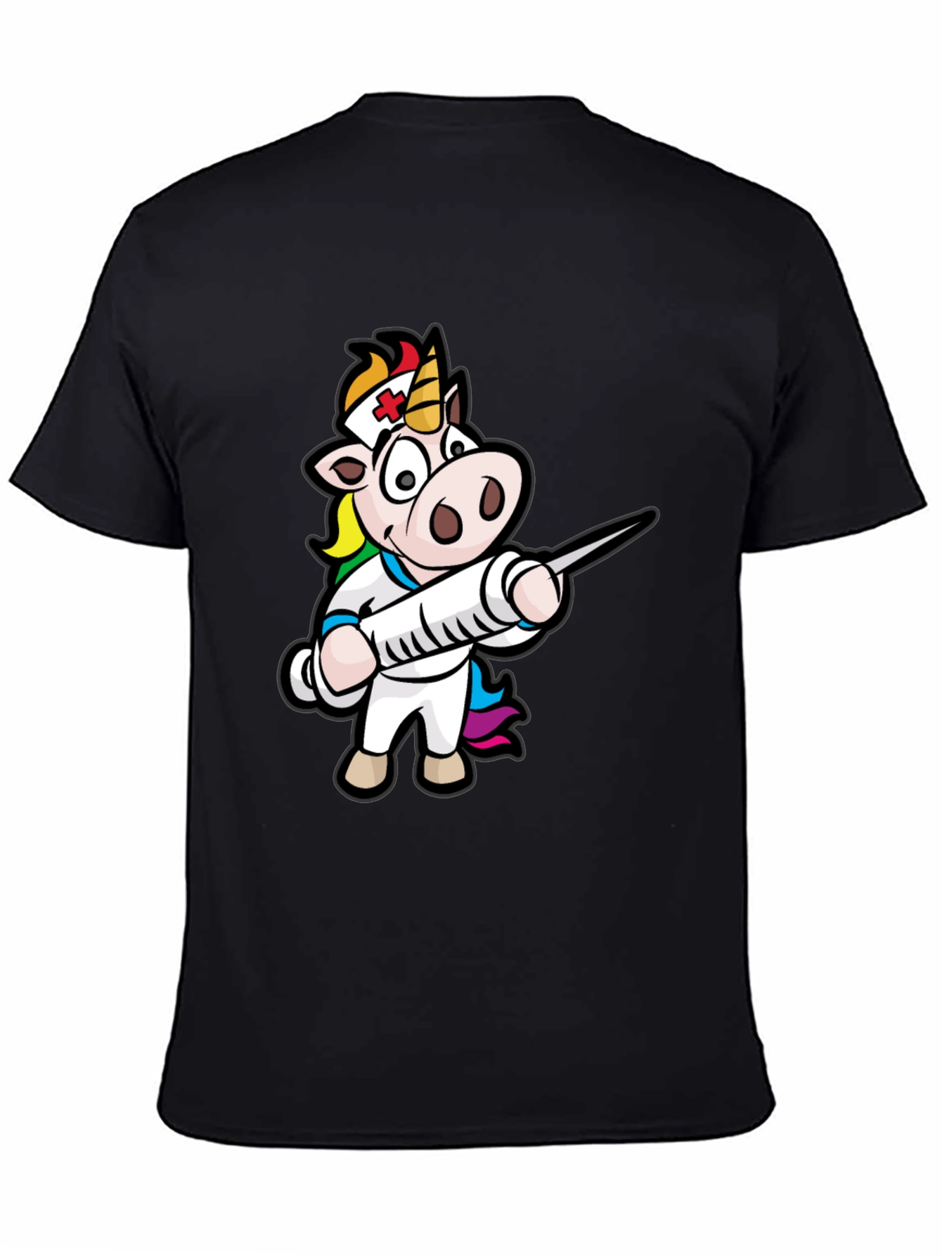 Nurse Unicorn T-Shirt - Black