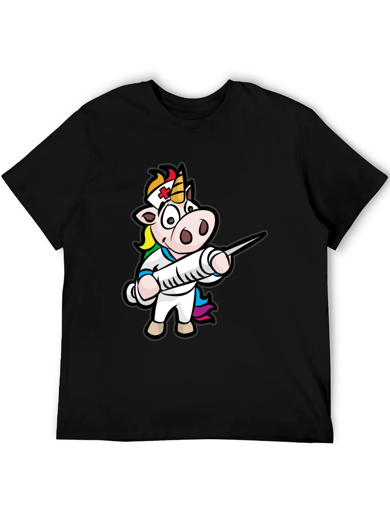 Nurse Unicorn T-Shirt - Black