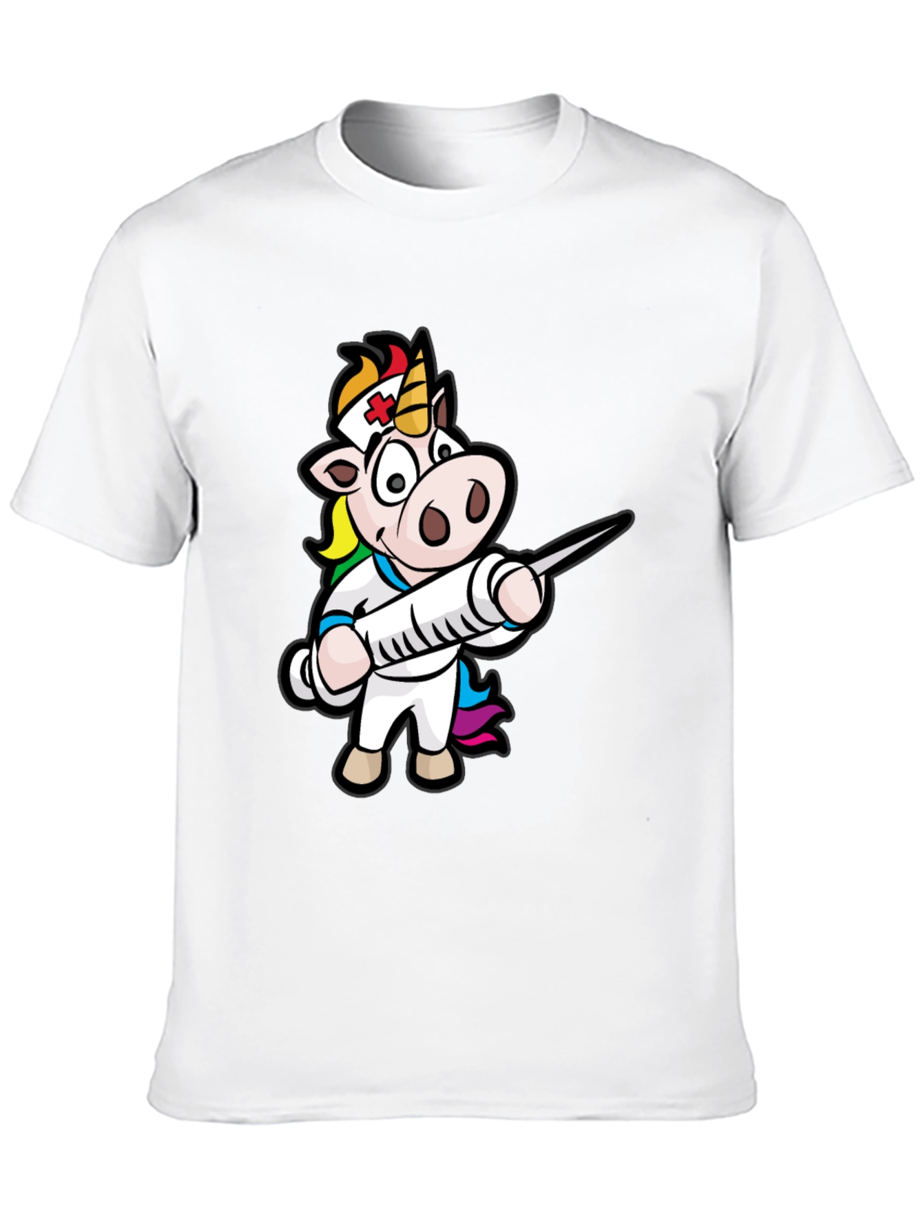 Nurse Unicorn T-Shirt - Black