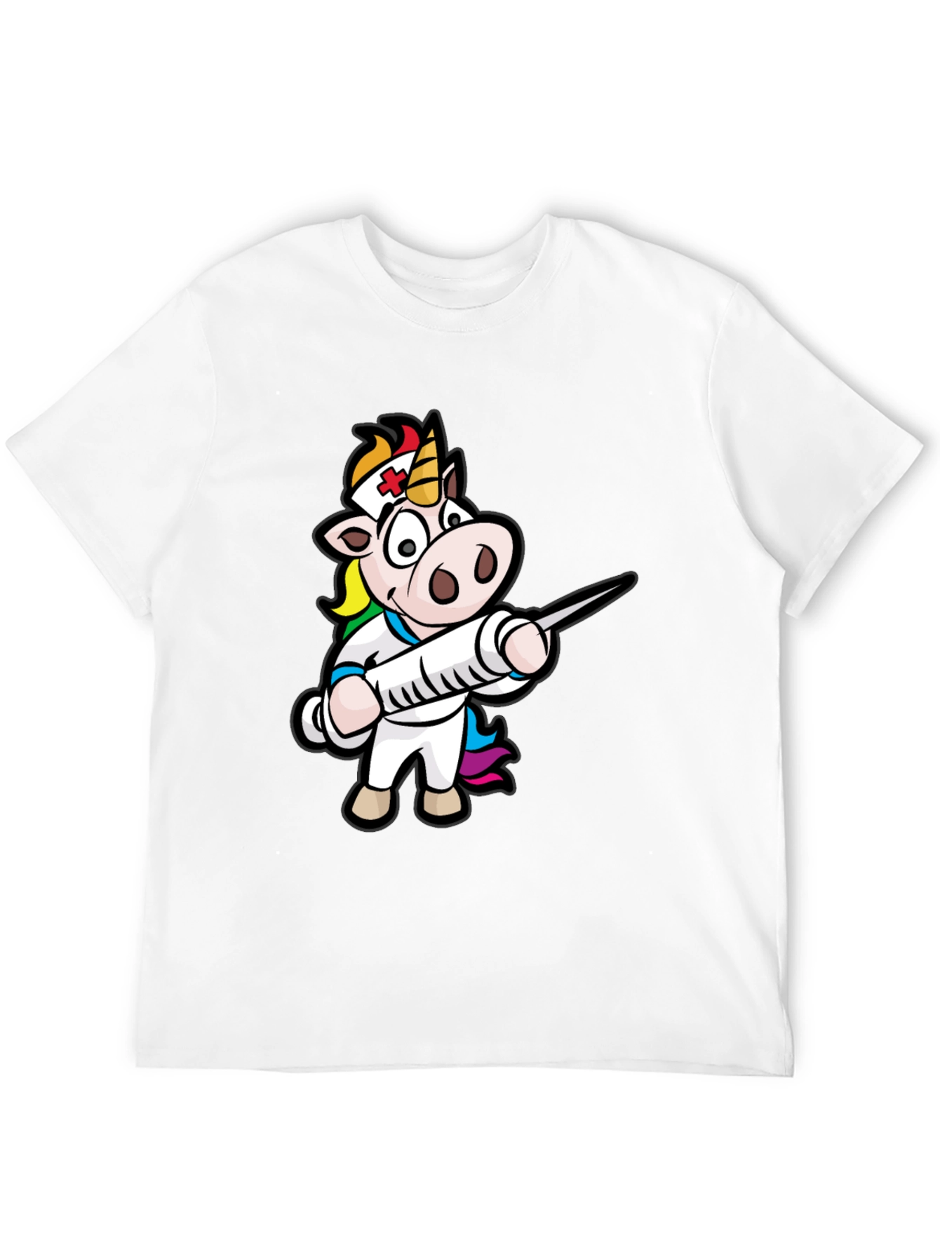 Nurse Unicorn T-Shirt - Black