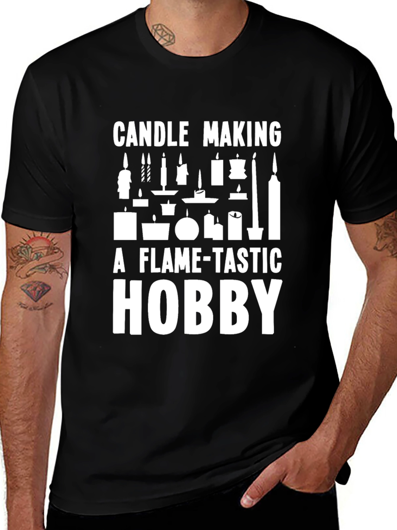 Candle Making Hobby T-Shirt - Flame-tastic Design