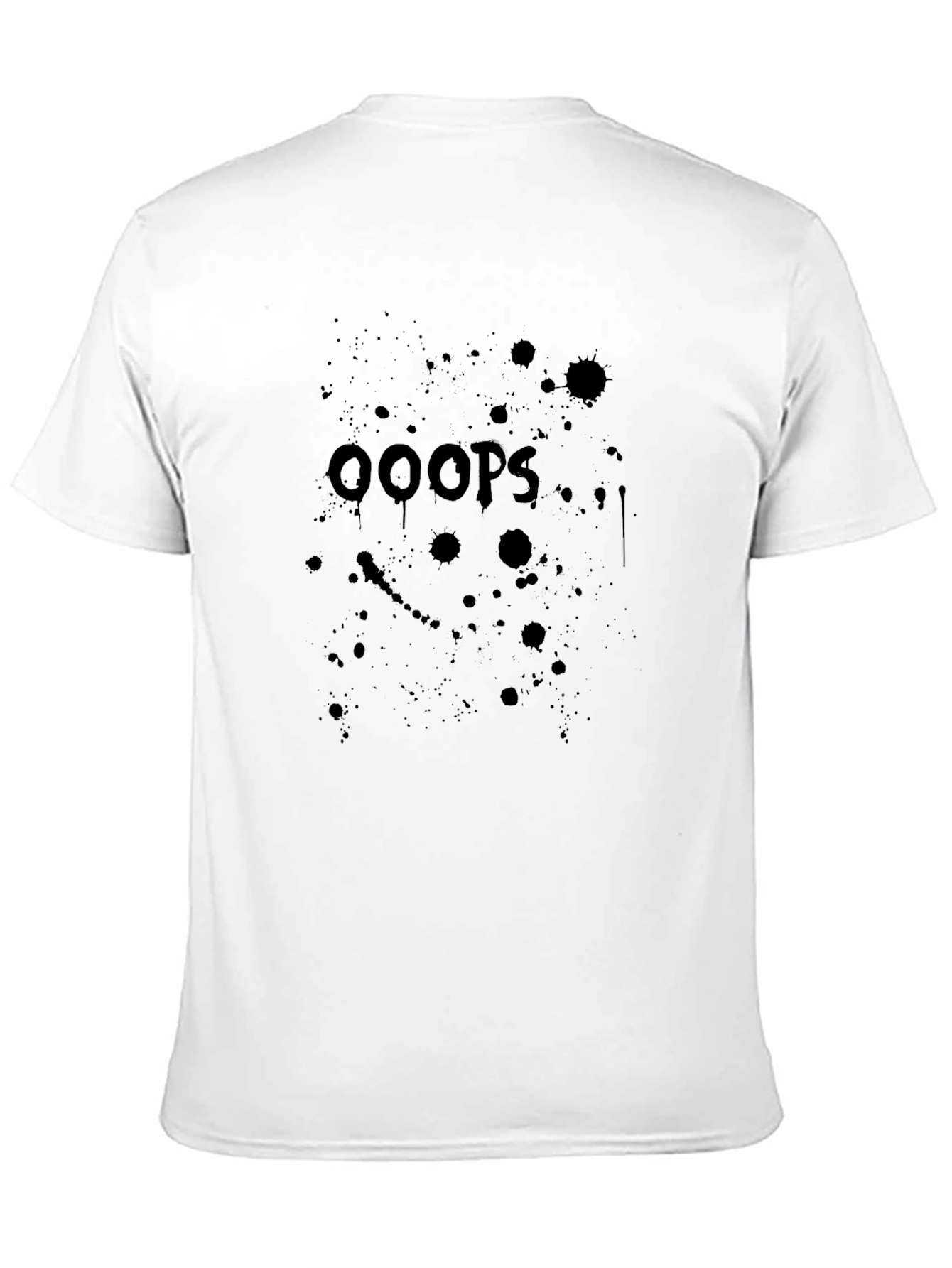 OOOPS T-Shirt Black Graphic Print
