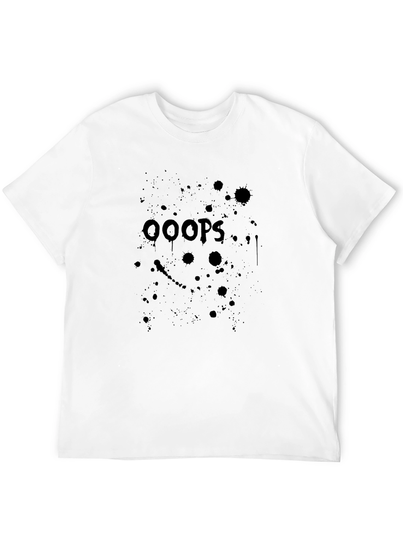 OOOPS T-Shirt Black Graphic Print