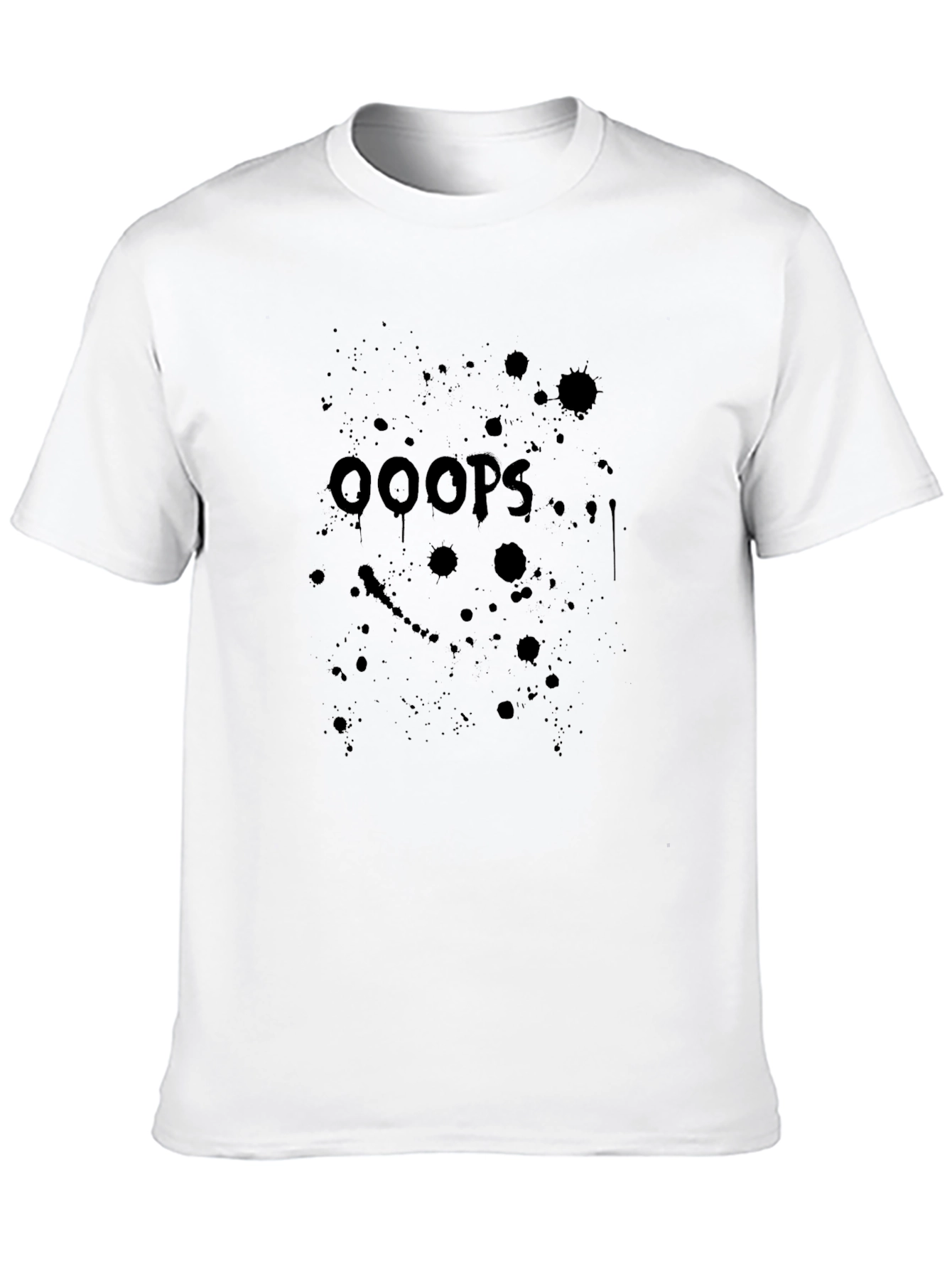 OOOPS T-Shirt Black Graphic Print