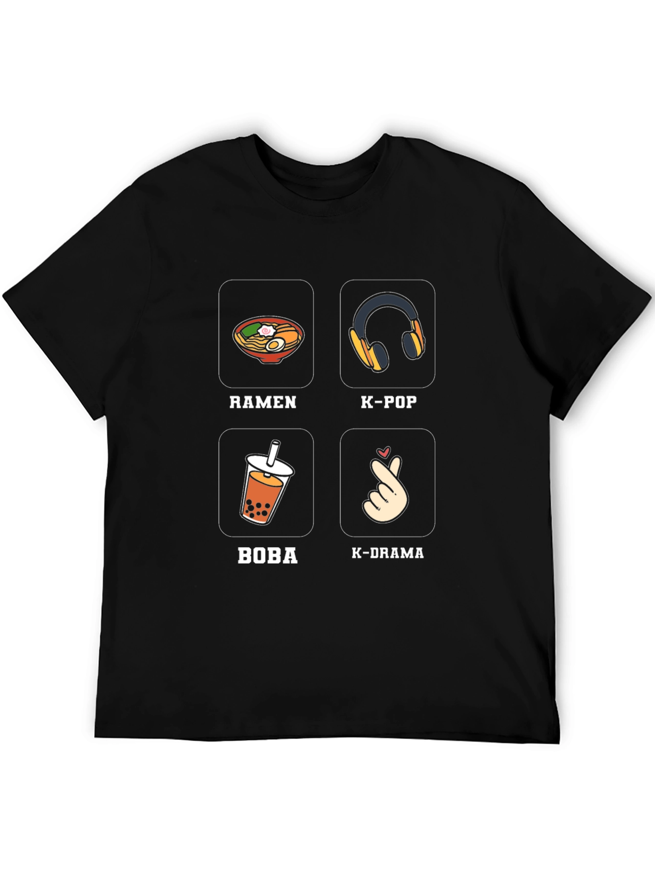Ramen K-Pop Boba K-Drama T-Shirt