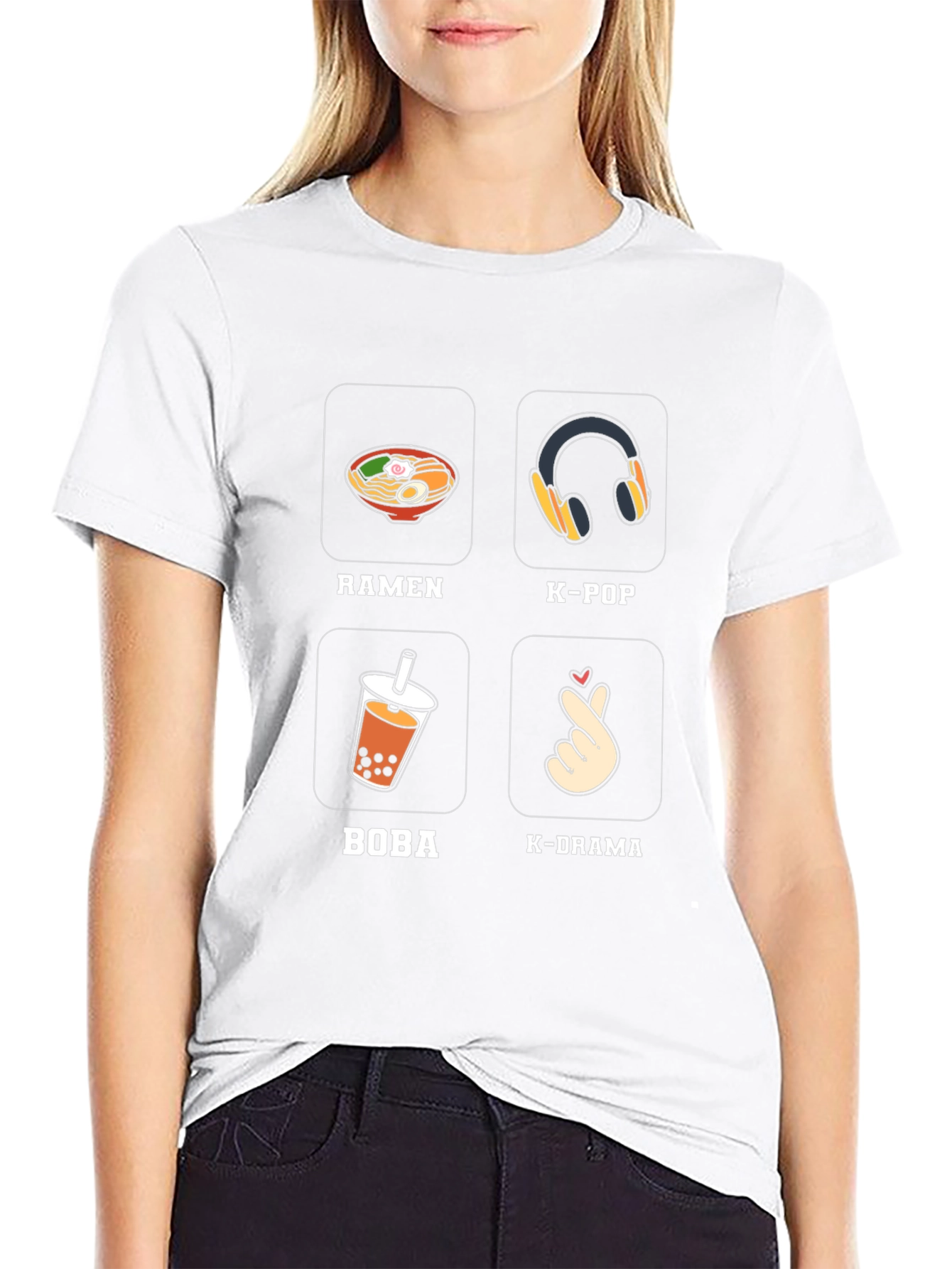Ramen K-Pop Boba K-Drama T-Shirt