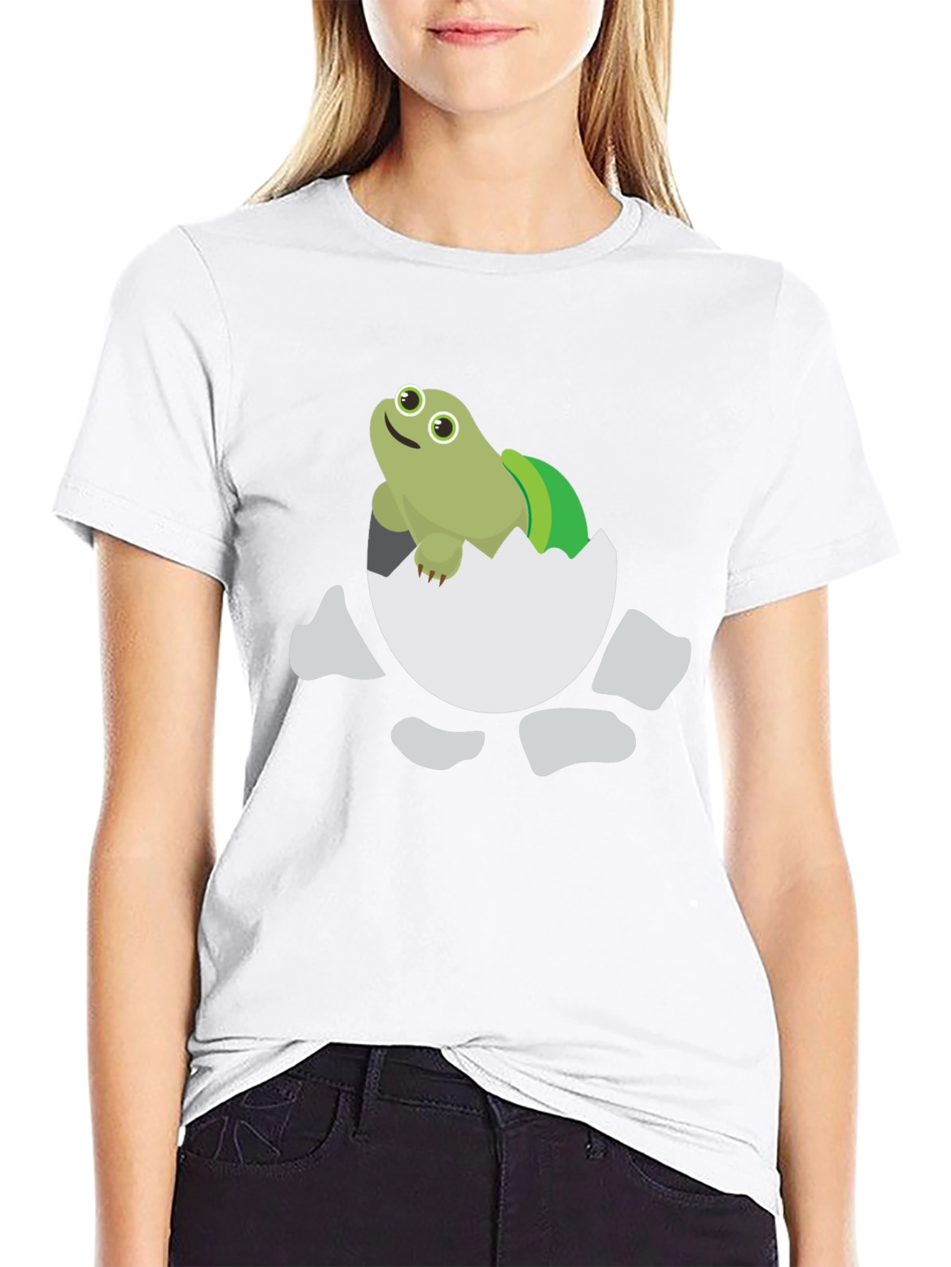 Turtle Hatching T-Shirt - Cute Cartoon Design