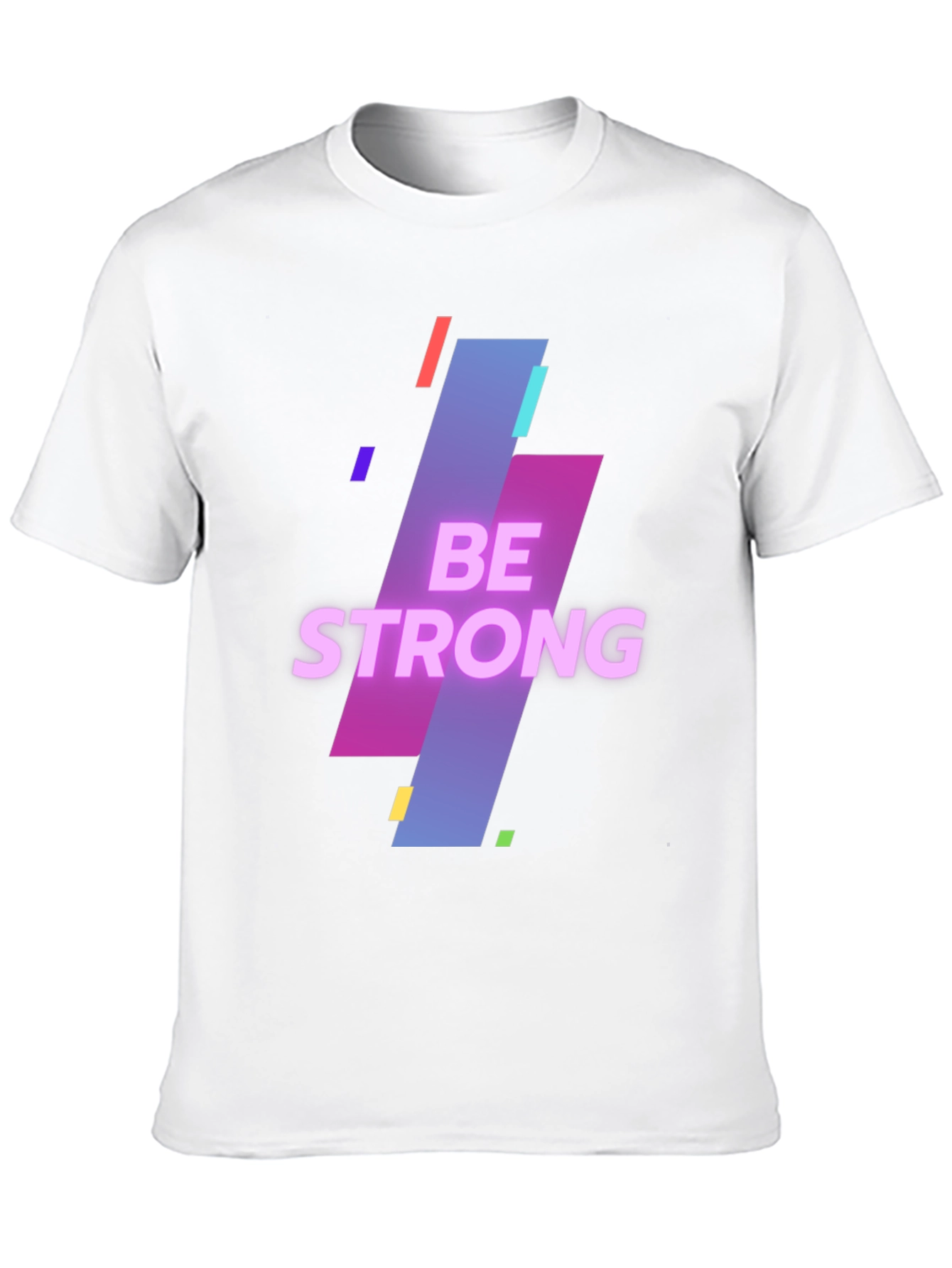 Be Strong Graphic Print Mens Black T-Shirt