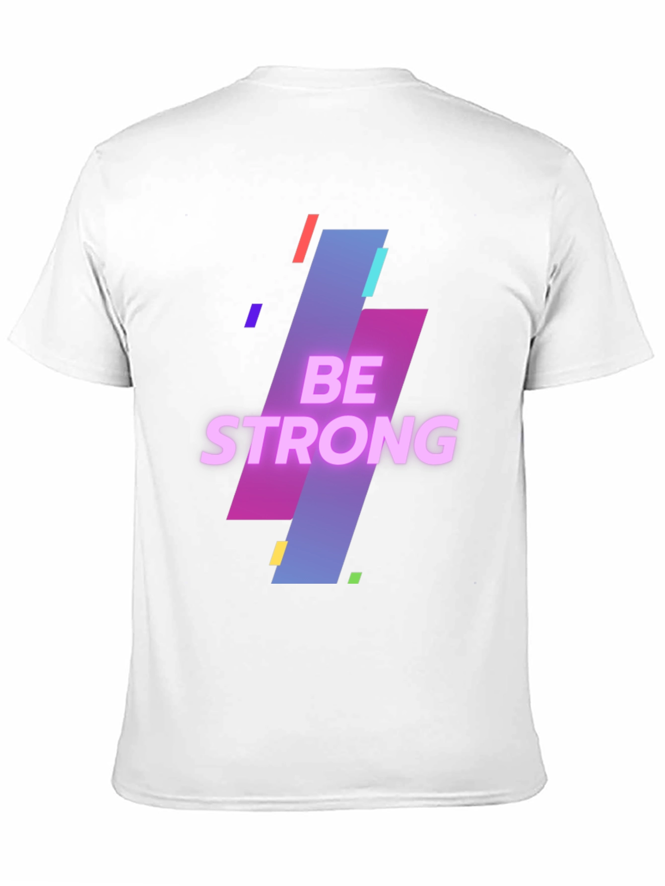 Be Strong Graphic Print Mens Black T-Shirt
