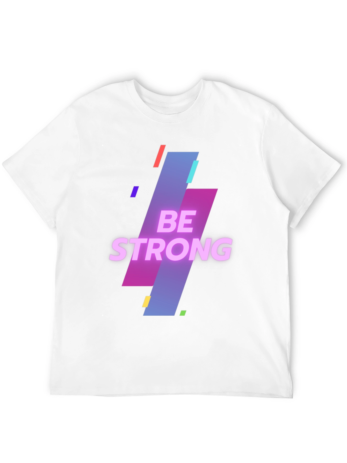 Be Strong Graphic Print Mens Black T-Shirt