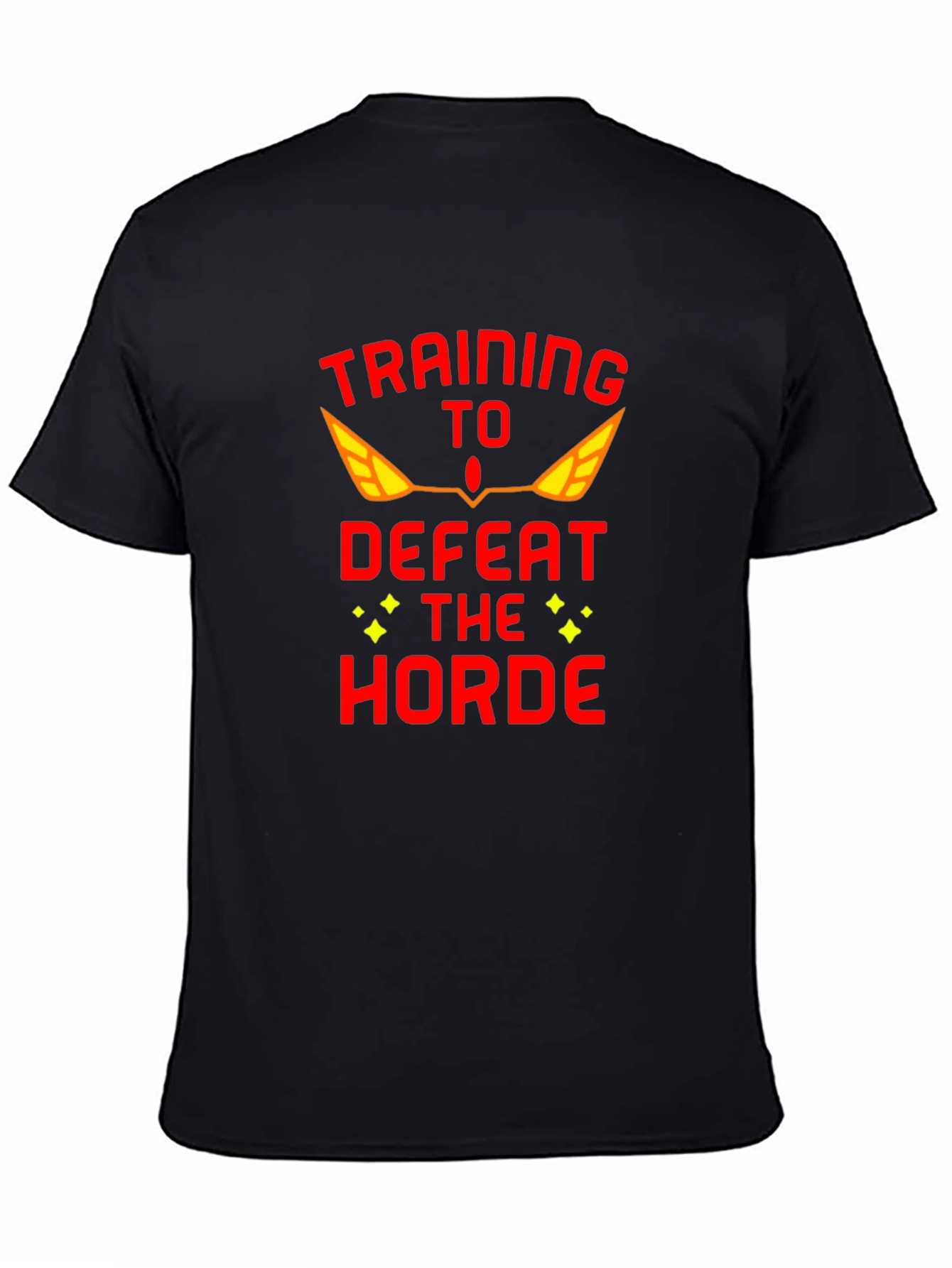 Training to Defeat the Horde Black T-Shirt