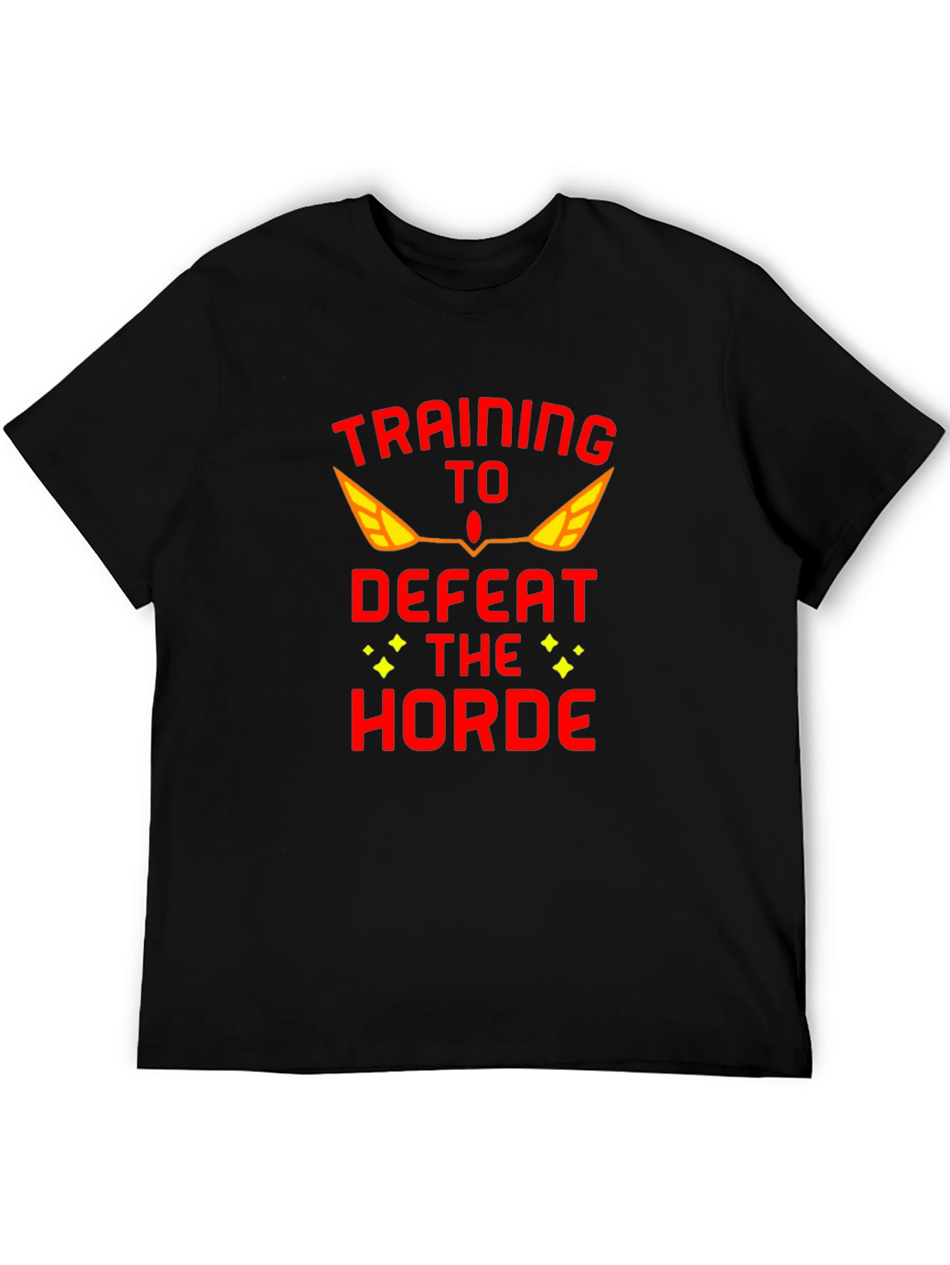 Training to Defeat the Horde Black T-Shirt