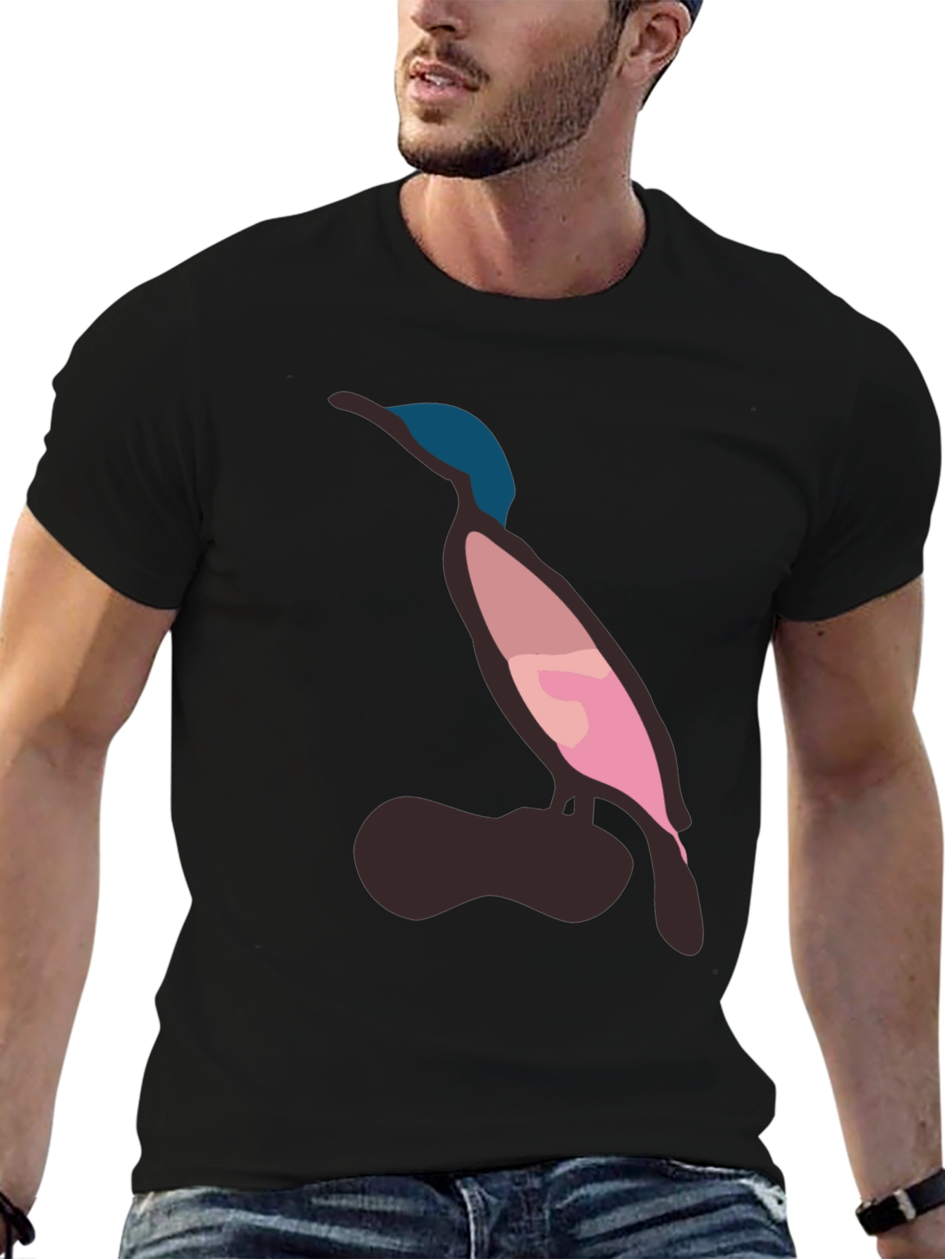 Modern Bird Graphic Tee - Casual Style