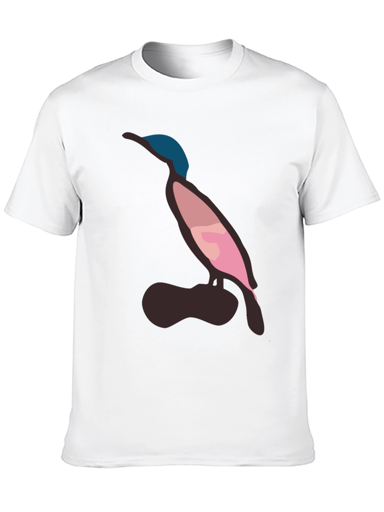 Modern Bird Graphic Tee - Casual Style