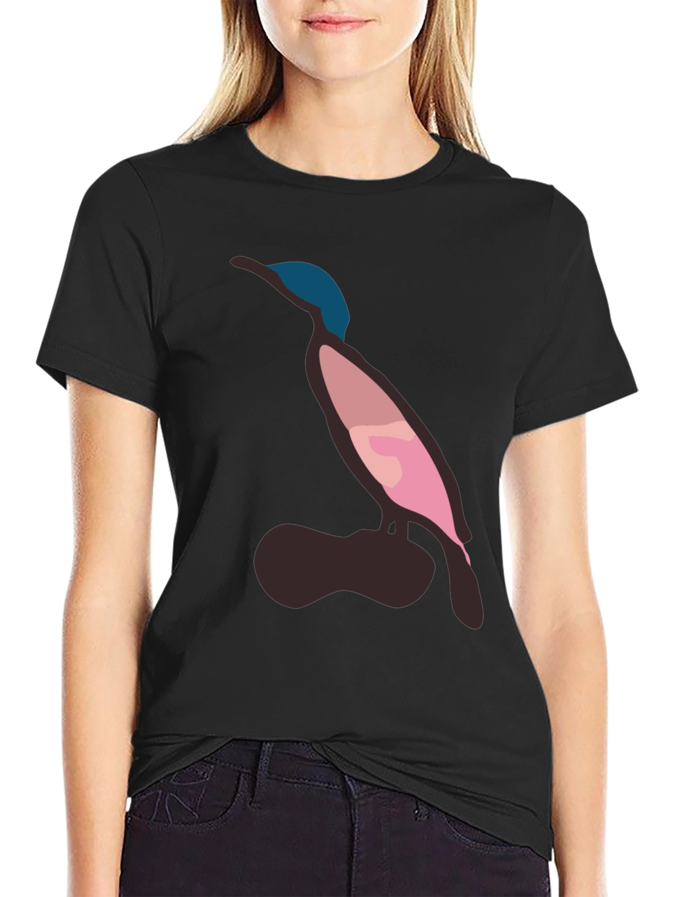 Modern Bird Graphic Tee - Casual Style