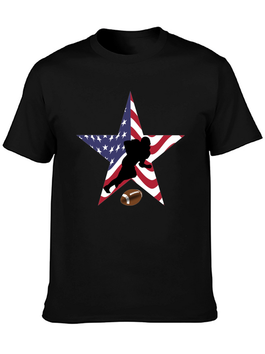 American Football Star Graphic T-Shirt
