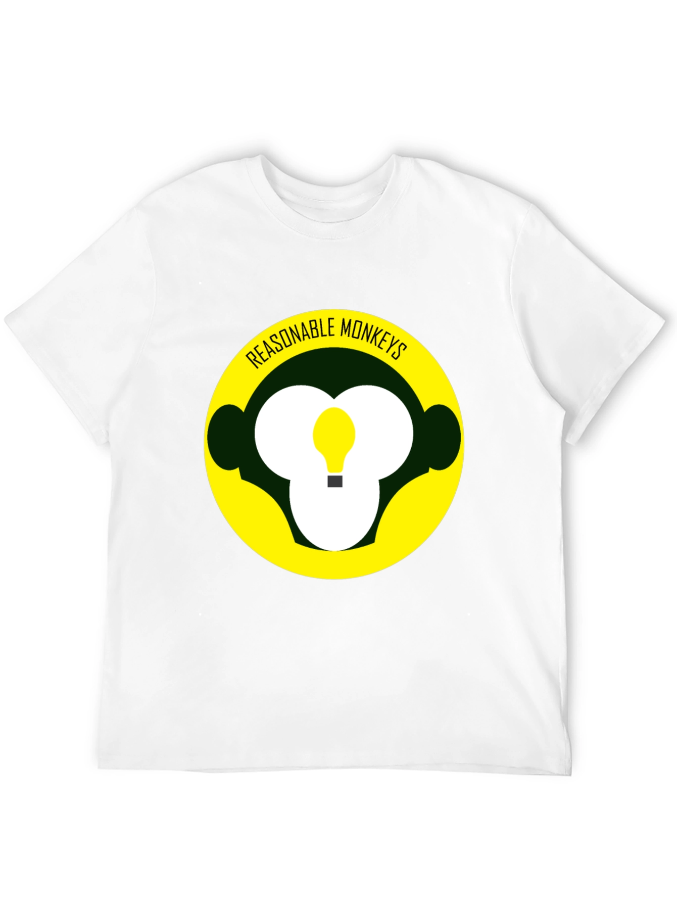 Reasonable Monkeys T-Shirt - Black Graphic Tee