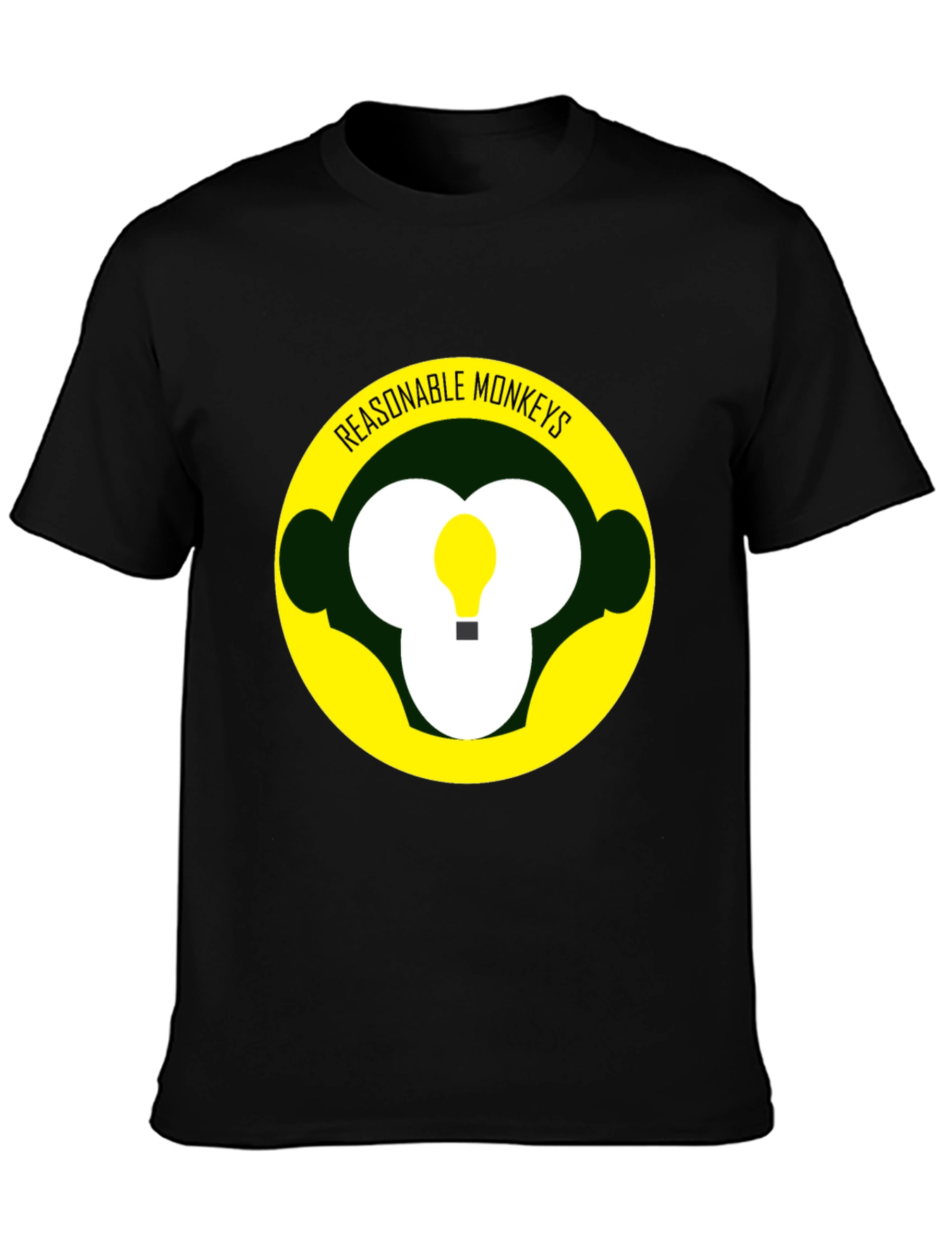 Reasonable Monkeys T-Shirt - Black Graphic Tee