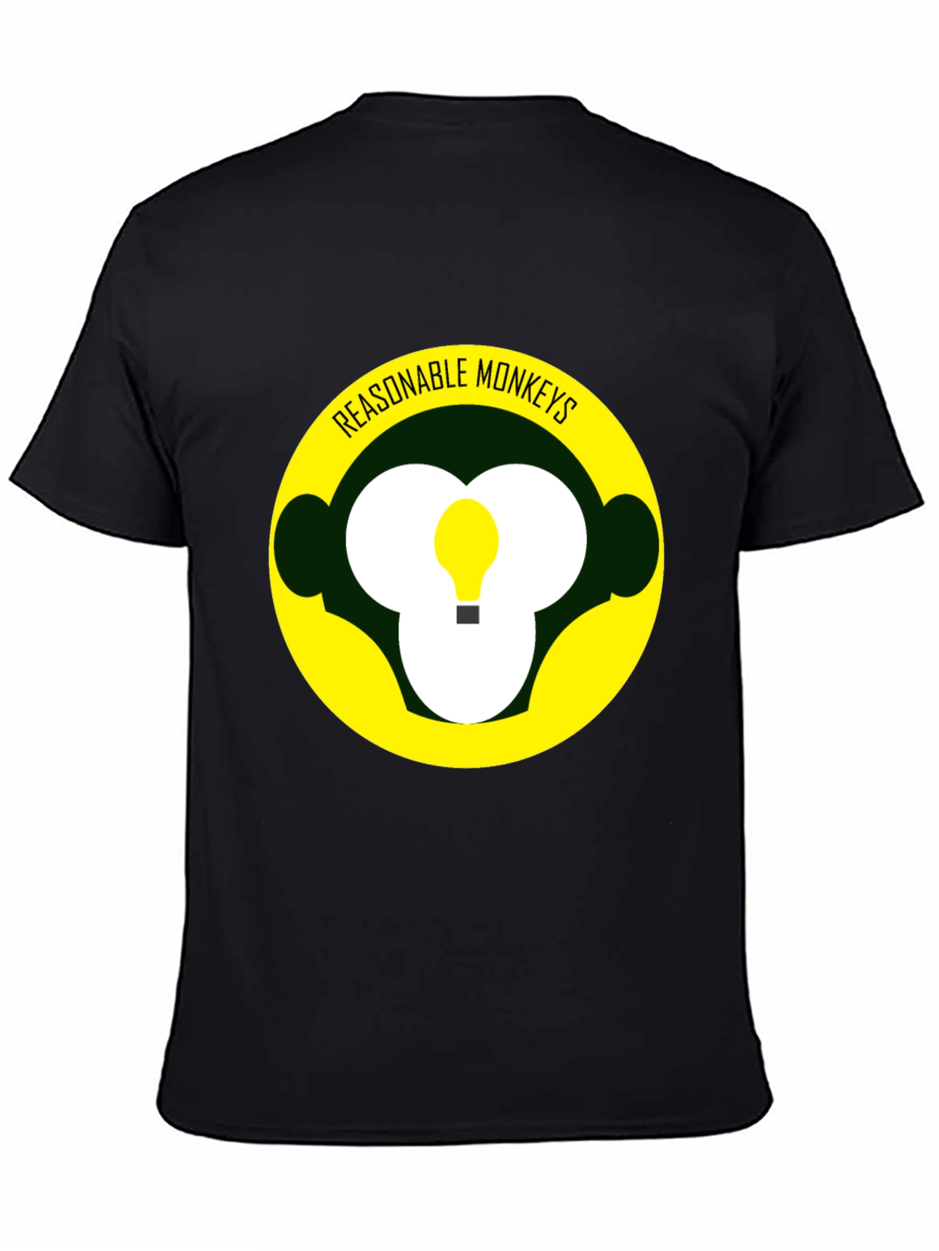 Reasonable Monkeys T-Shirt - Black Graphic Tee