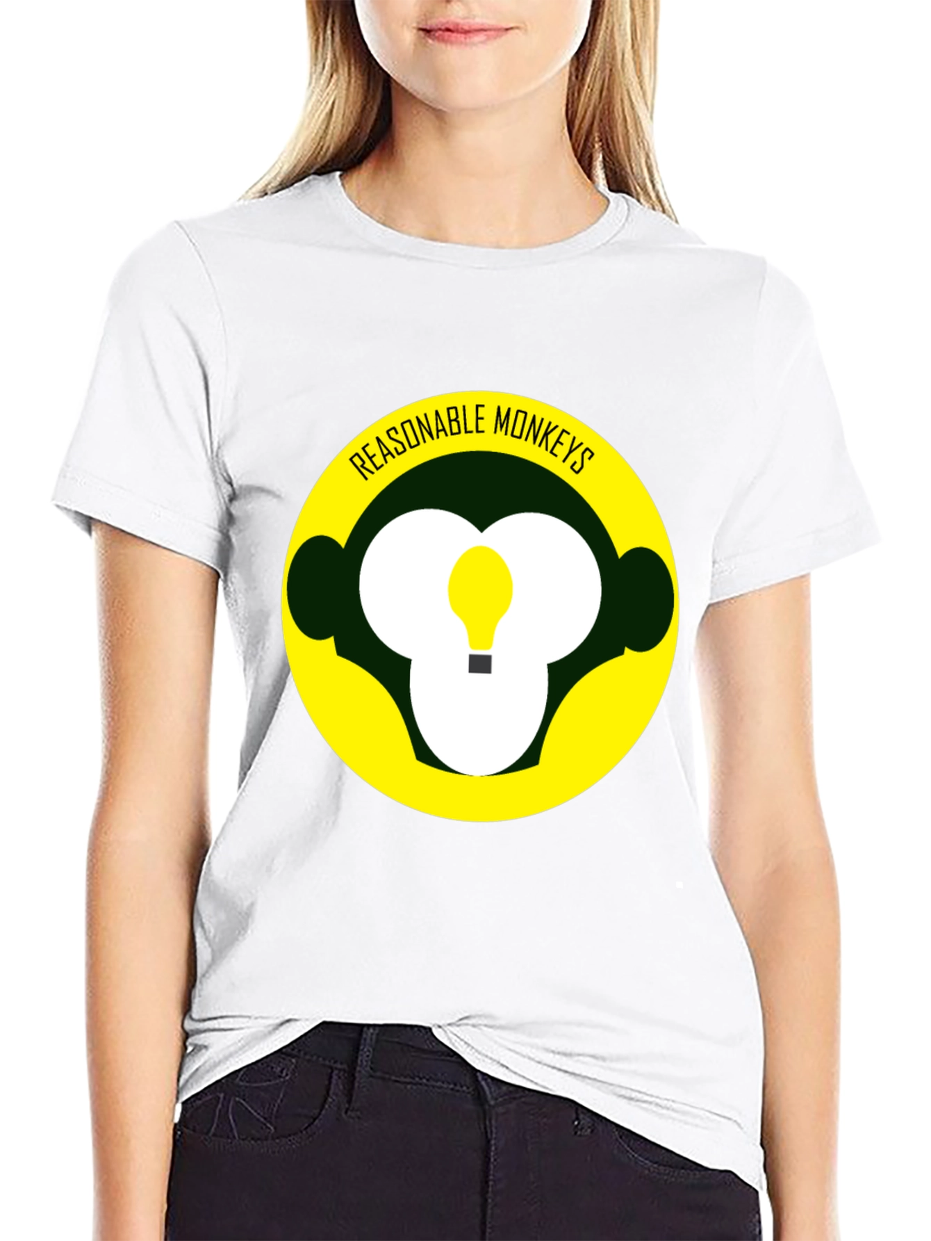 Reasonable Monkeys T-Shirt - Black Graphic Tee