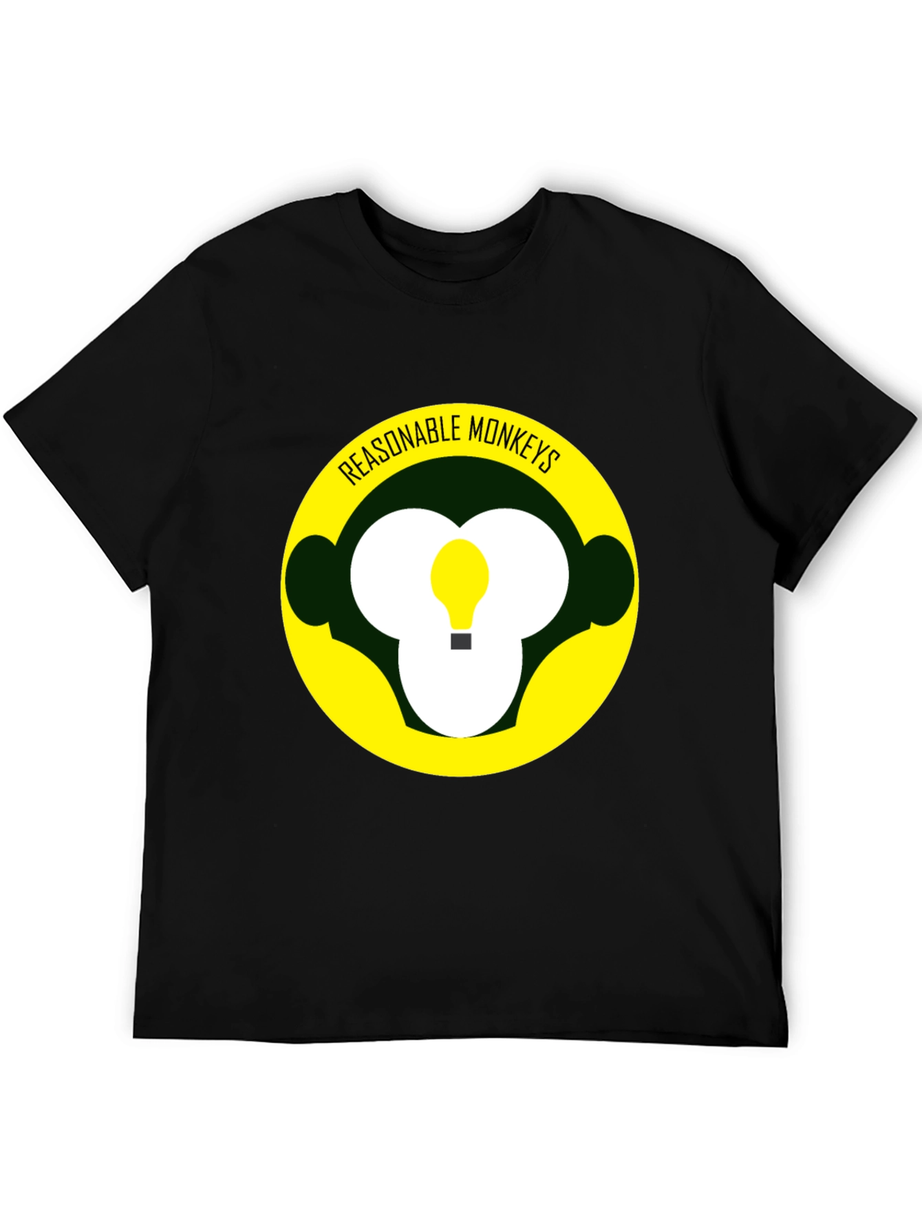 Reasonable Monkeys T-Shirt - Black Graphic Tee