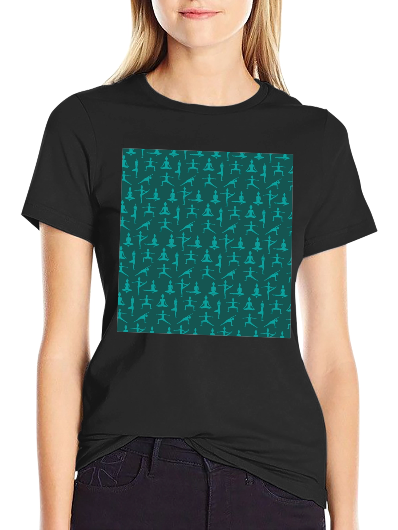 Yoga Pose Pattern T-Shirt