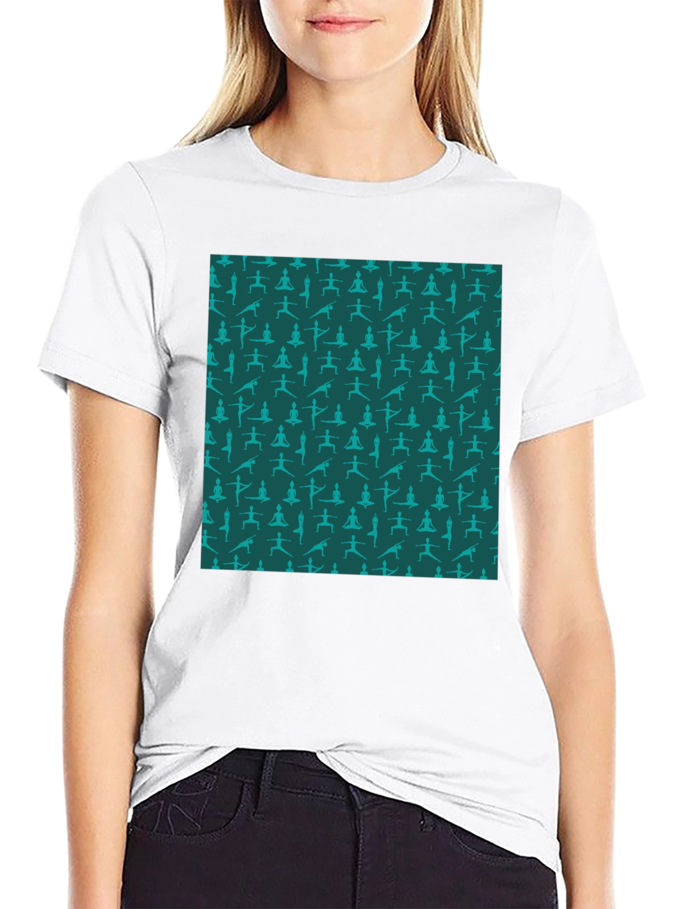 Yoga Pose Pattern T-Shirt