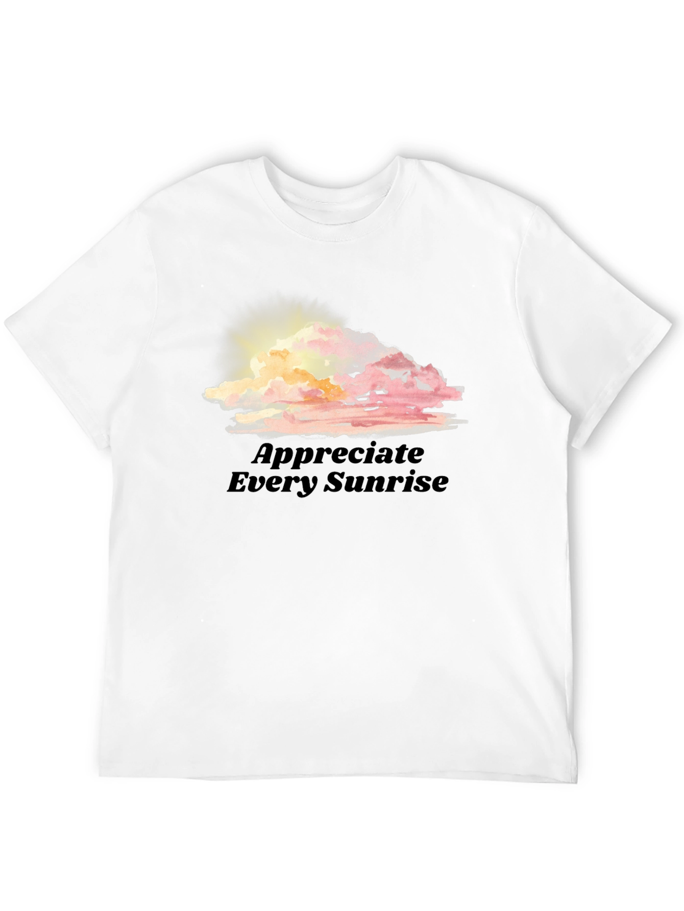 Sunrise Cloud Graphic Tee - Appreciate Every Sunrise