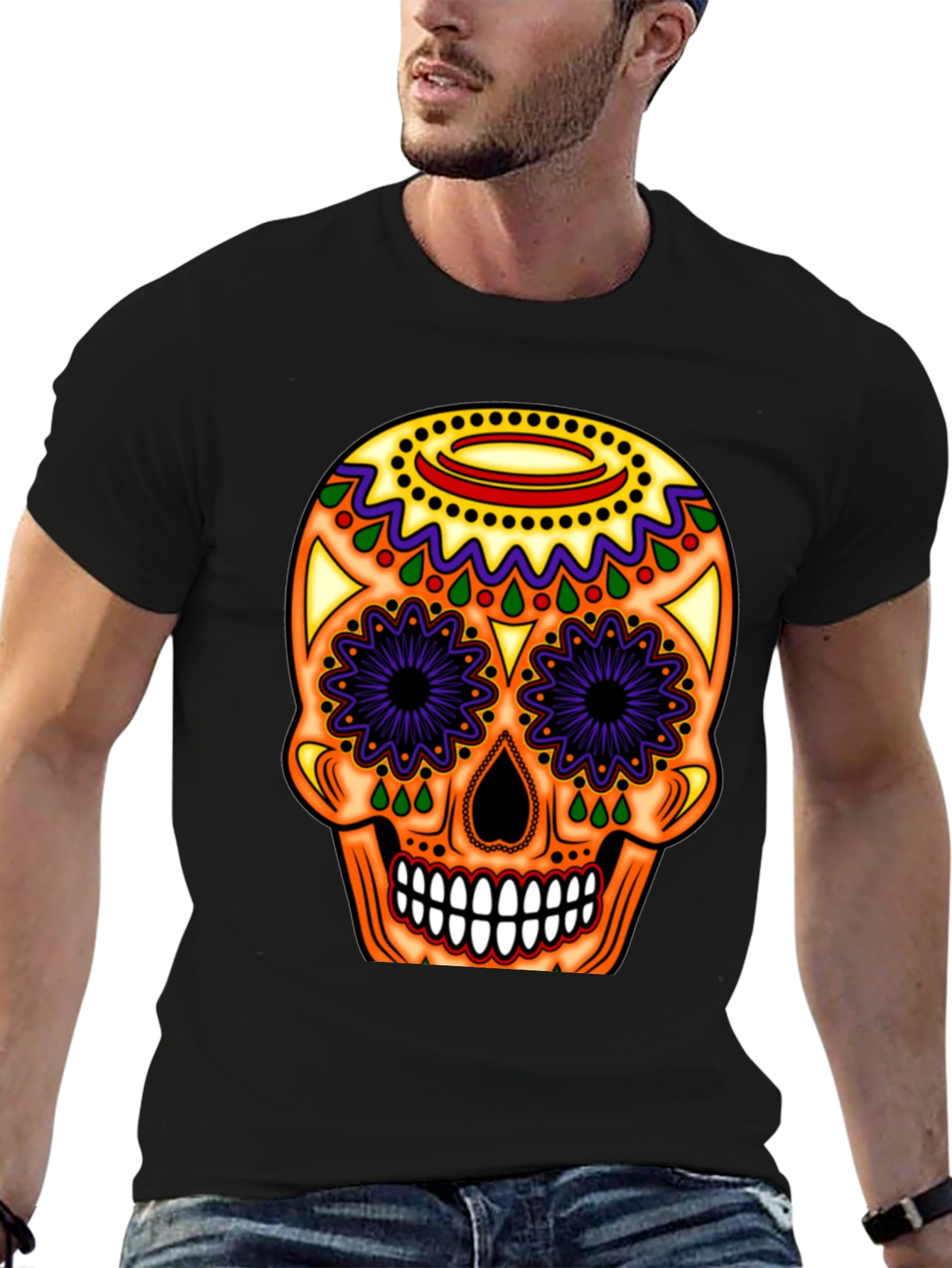 Sugar Skull T-Shirt - Day of the Dead Tee