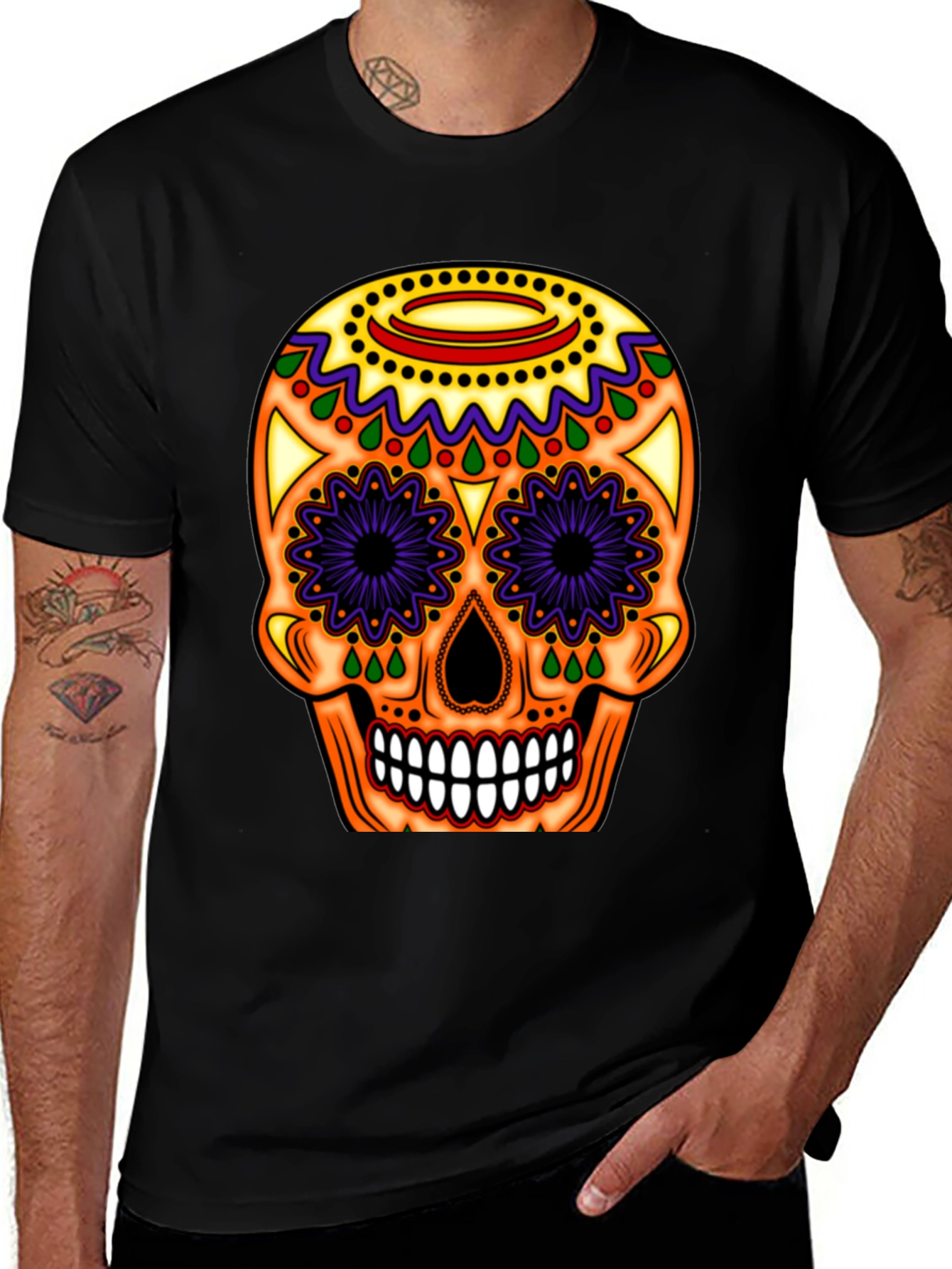 Sugar Skull T-Shirt - Day of the Dead Tee
