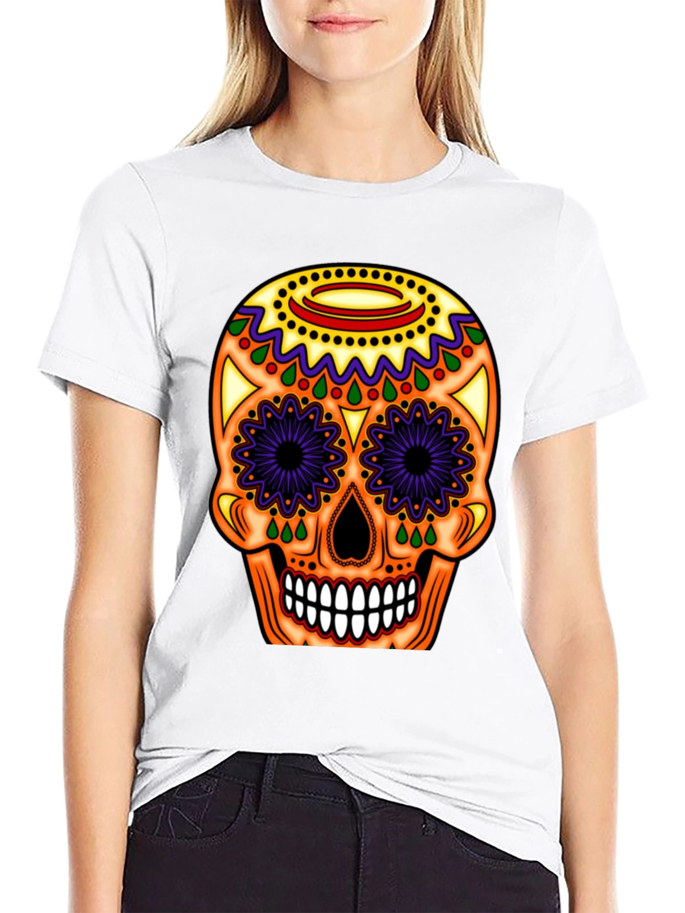 Sugar Skull T-Shirt - Day of the Dead Tee