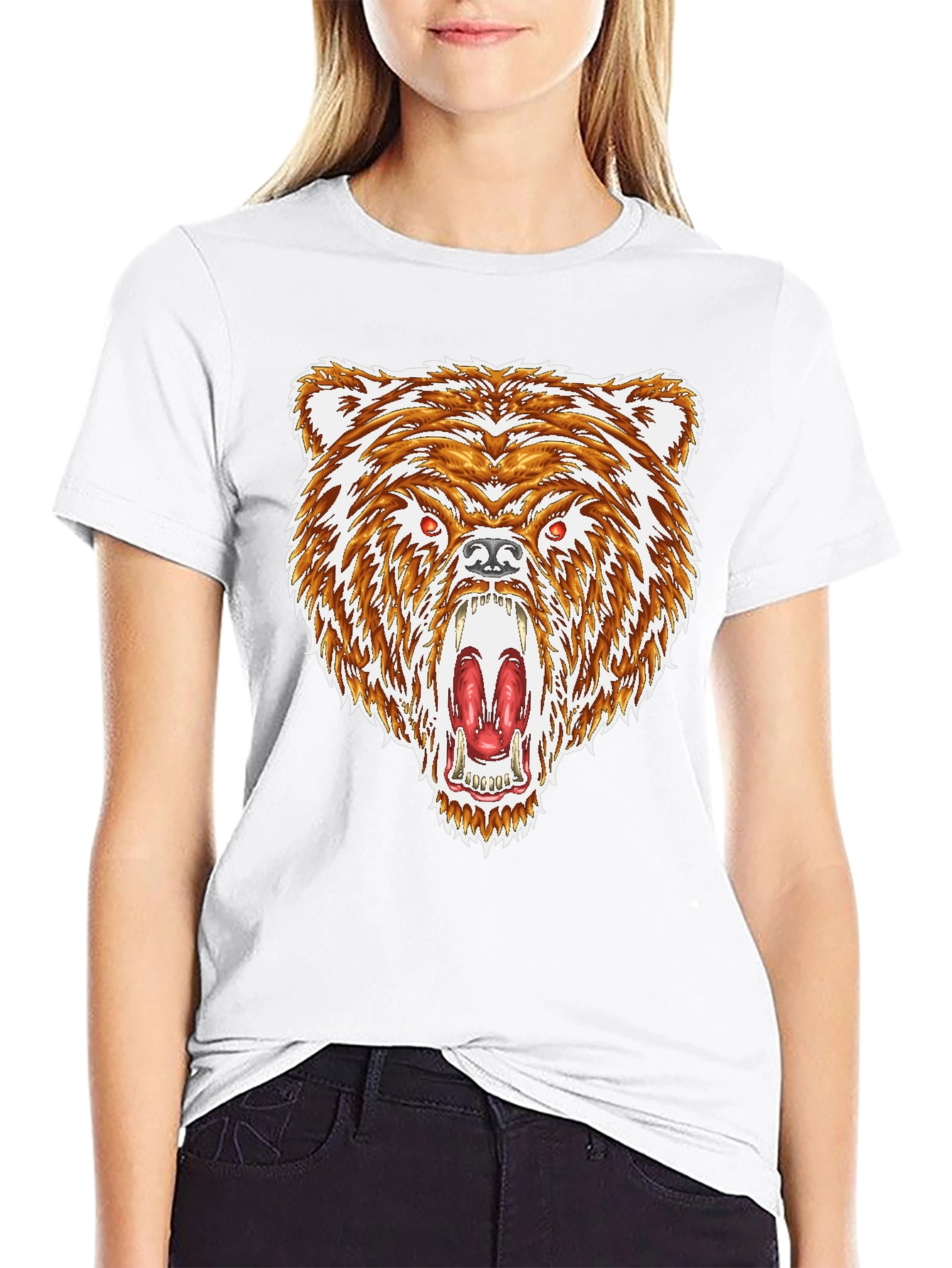 Bear Graphic Black T-Shirt