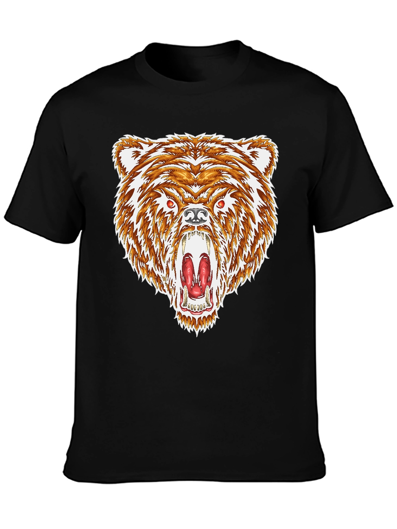 Bear Graphic Black T-Shirt