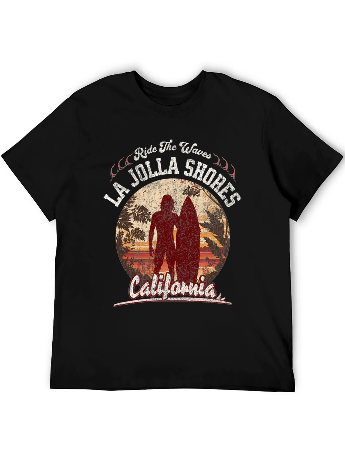 La Jolla Shores Ride the Waves Graphic Tee