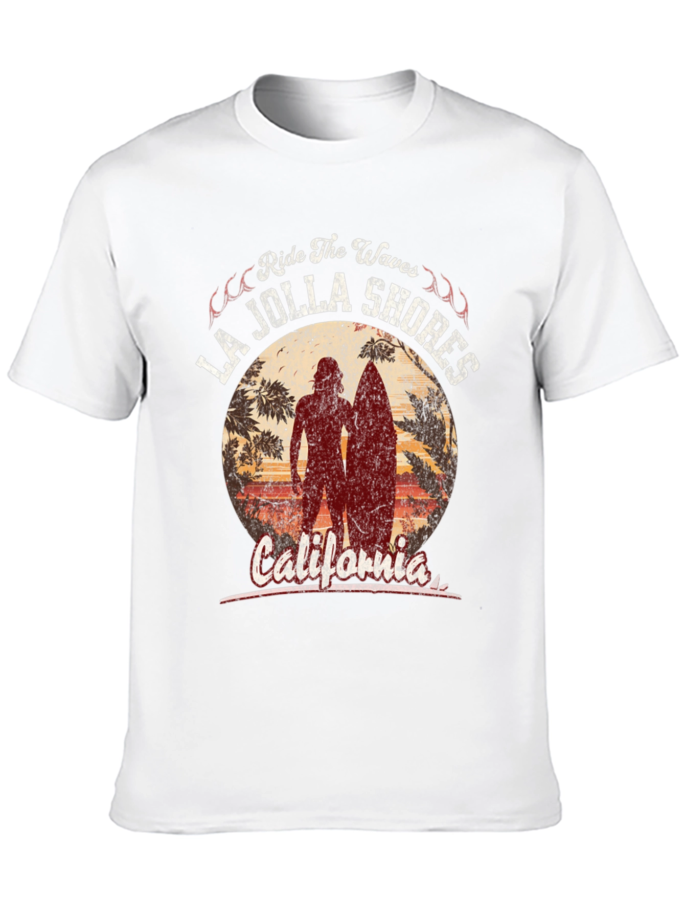 La Jolla Shores Ride the Waves Graphic Tee