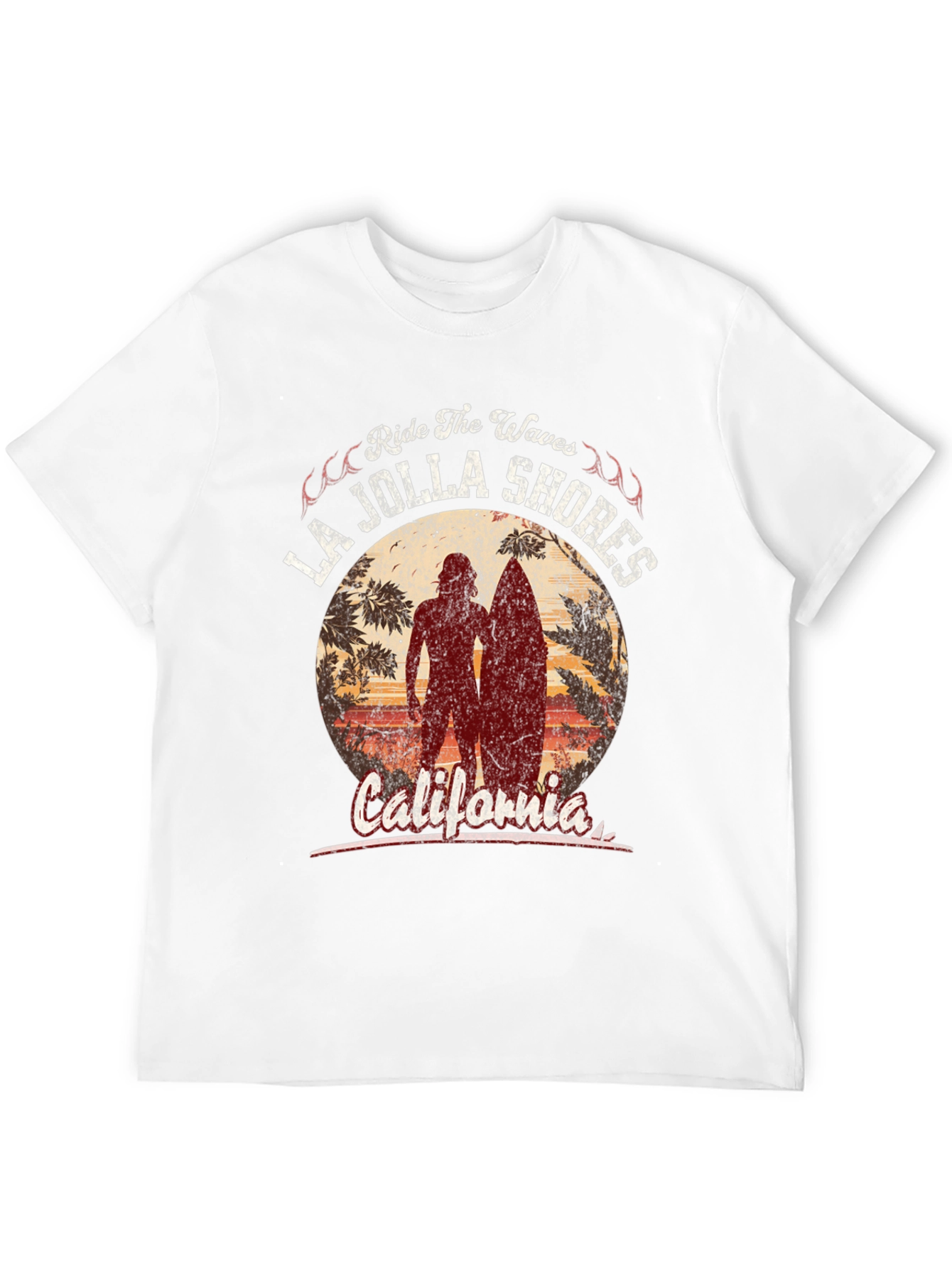 La Jolla Shores Ride the Waves Graphic Tee