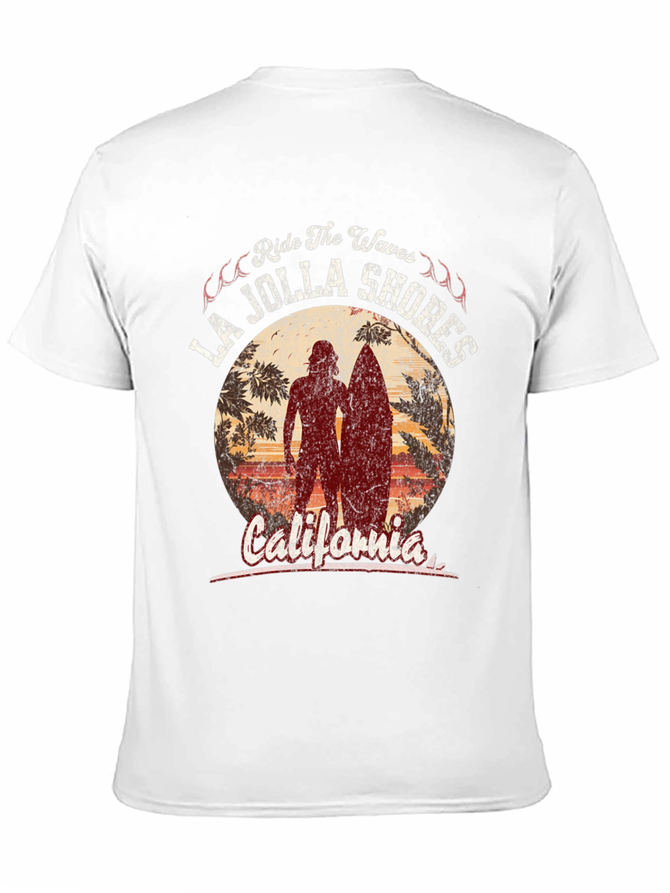 La Jolla Shores Ride the Waves Graphic Tee