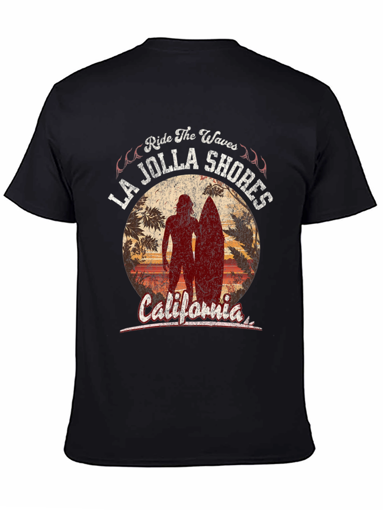 La Jolla Shores Ride the Waves Graphic Tee